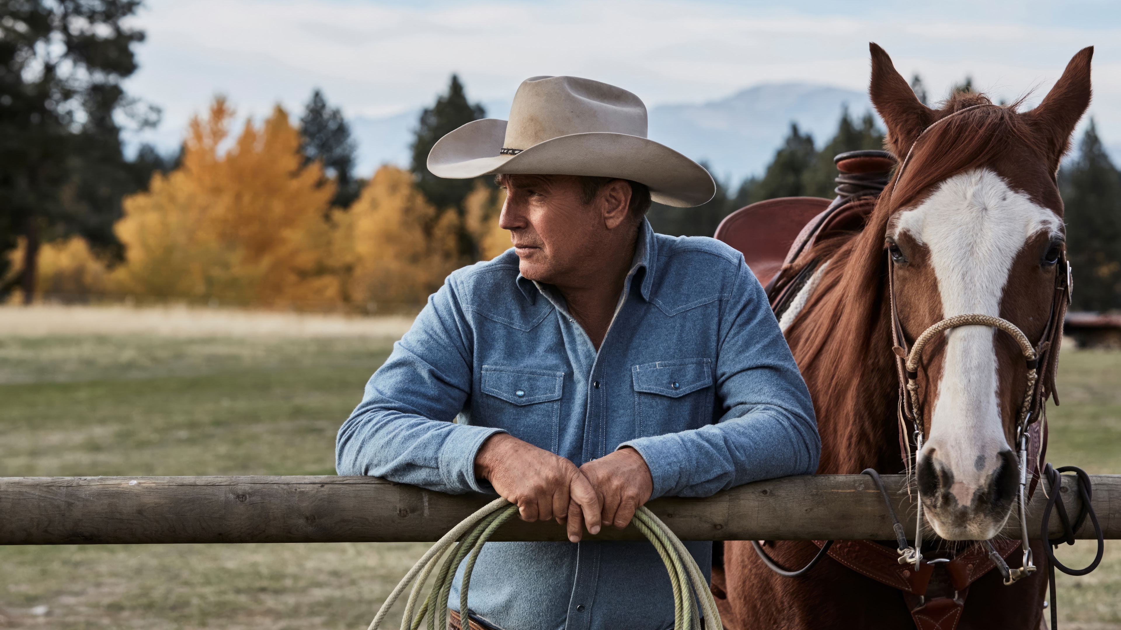 Kevin Costner in Yellowstone 4K HD Wallpaper