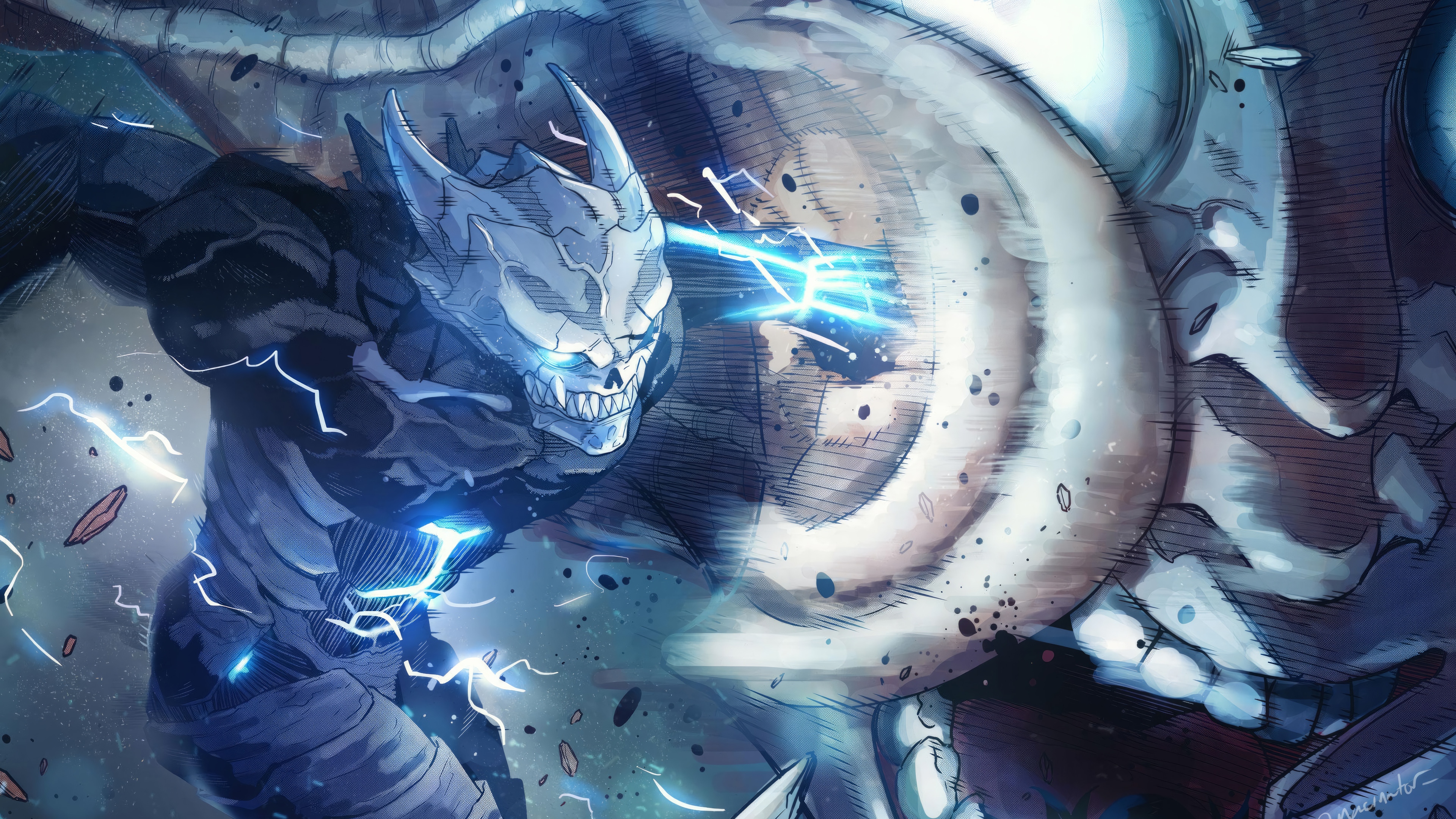 Kaiju No. 8: Kafka Hibino in Battle HD Wallpaper