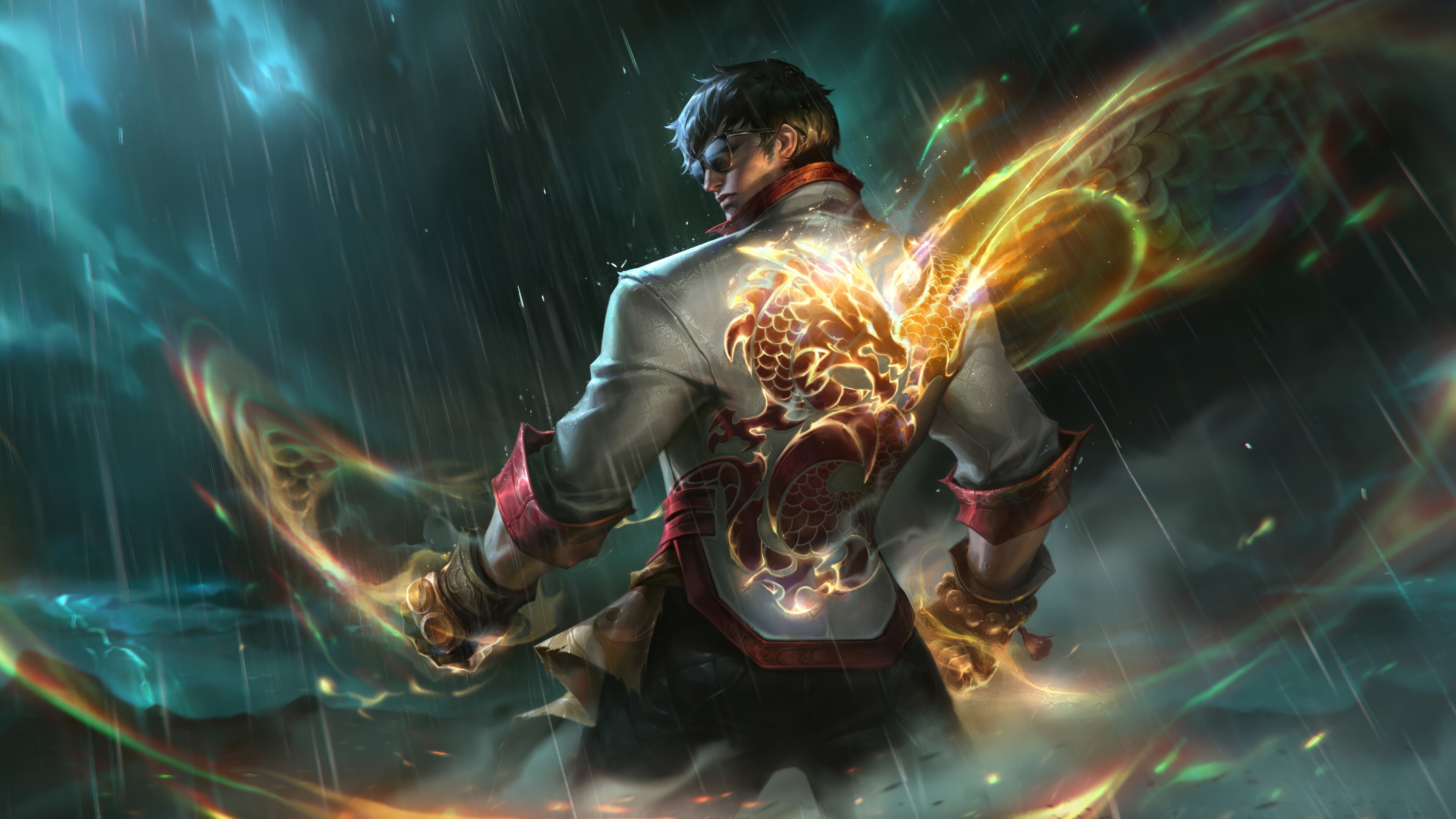 Lee Sin from League of Legends 4K HD Wallpaper