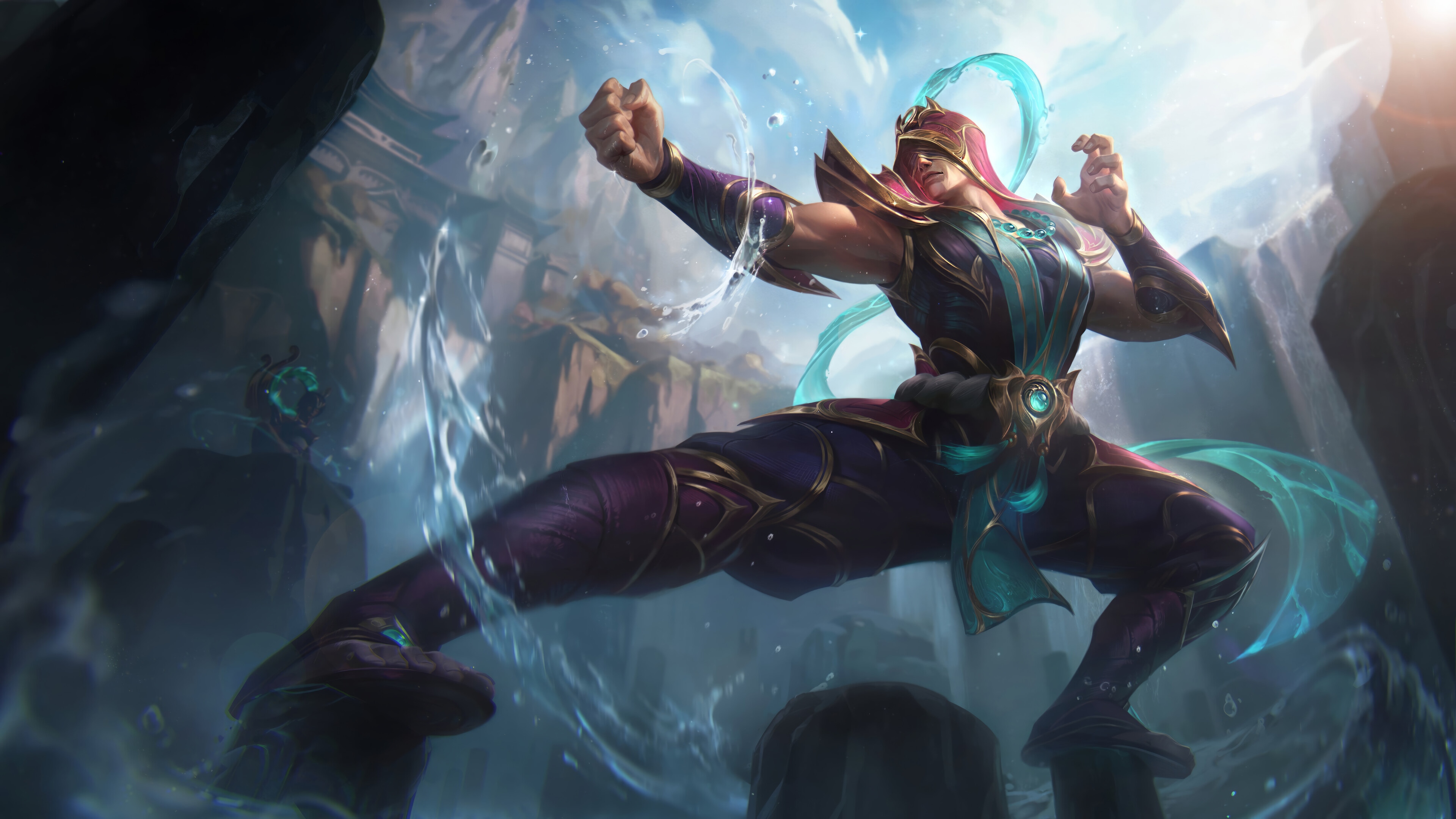 Lee Sin in League of Legends Splash Art 4K HD Wallpaper