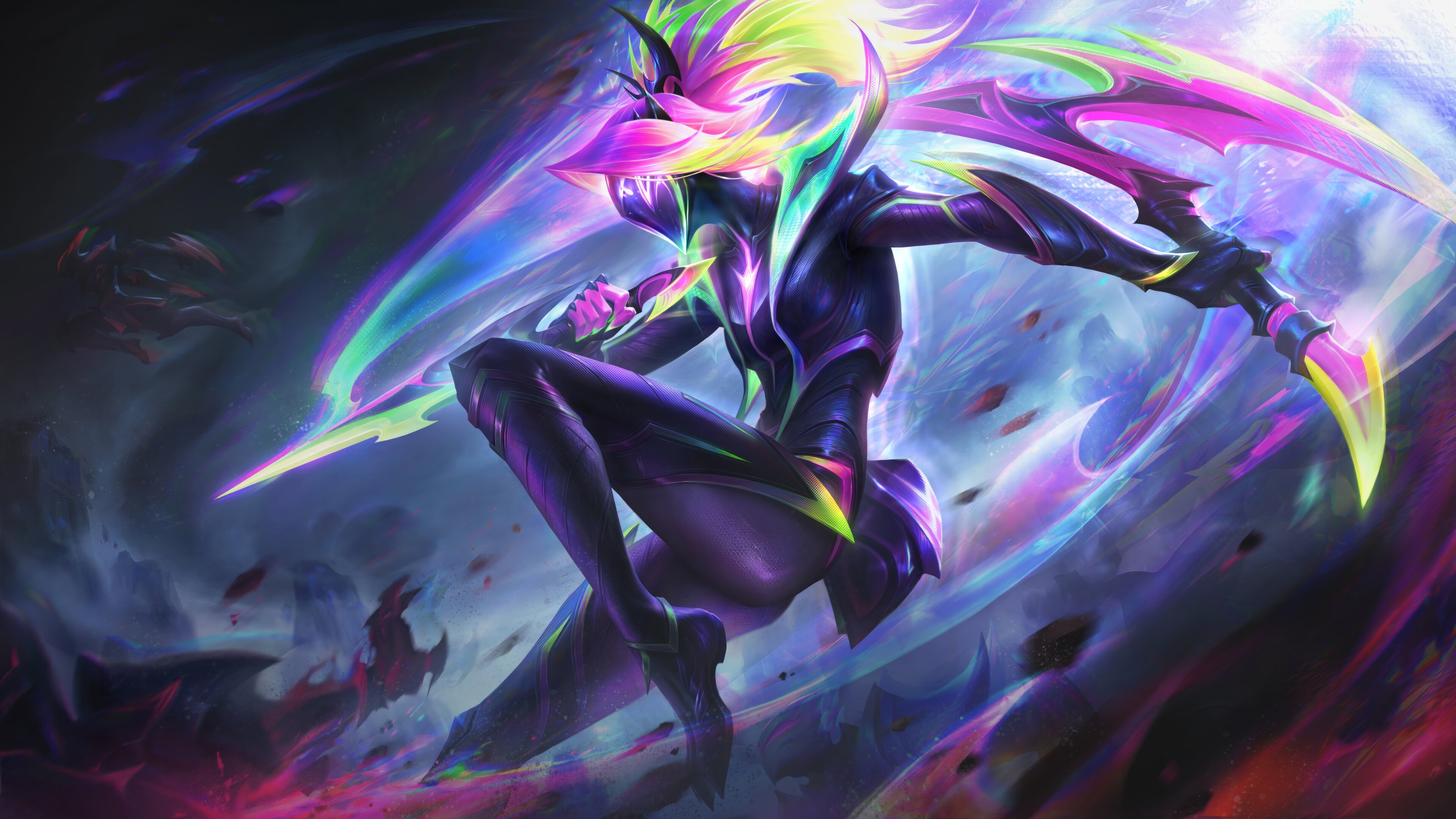 Empyrean Akali from League of Legends 4K HD Wallpaper