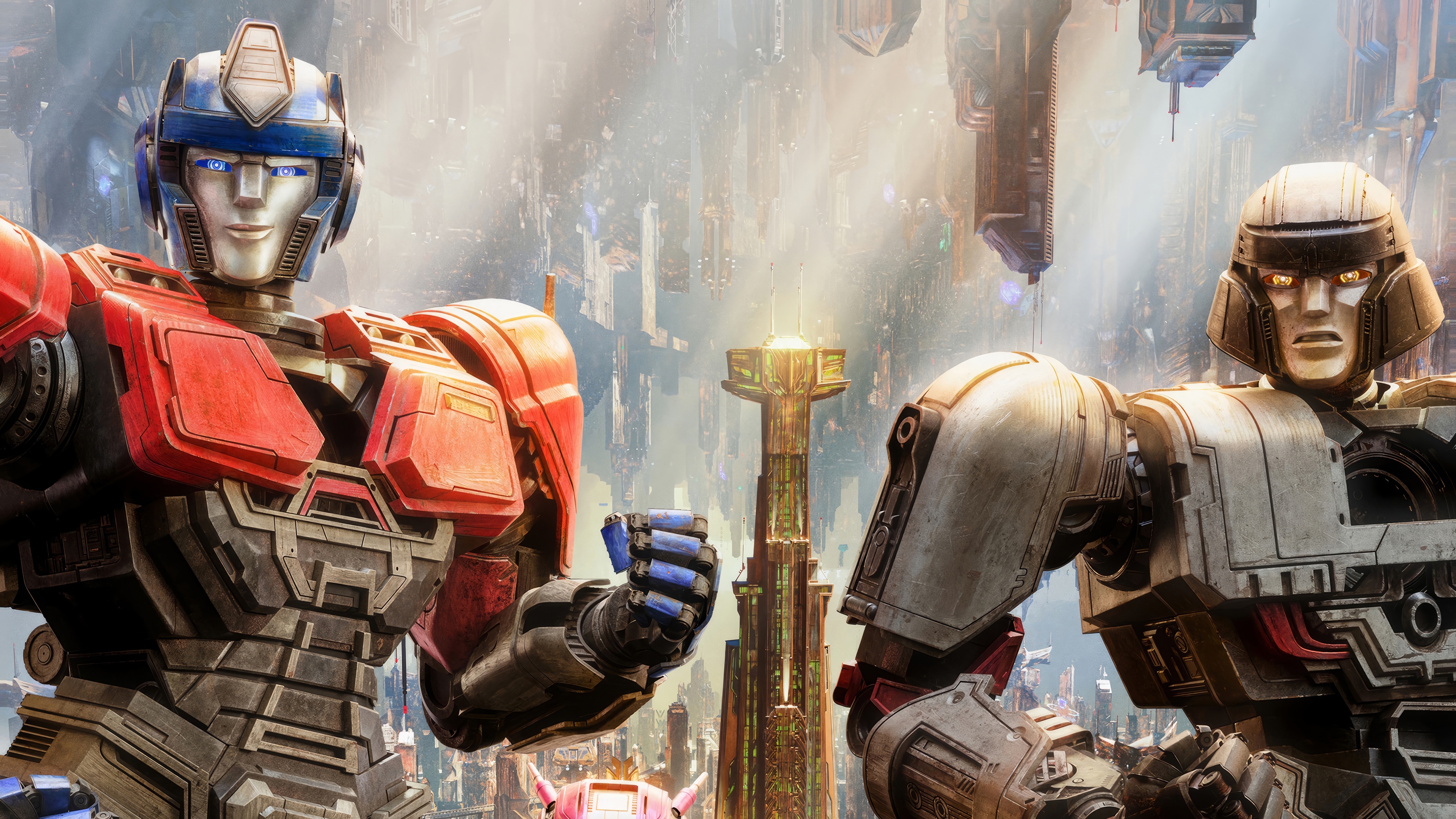 Transformers One Optimus Prime and Megatron 4K HD Wallpaper