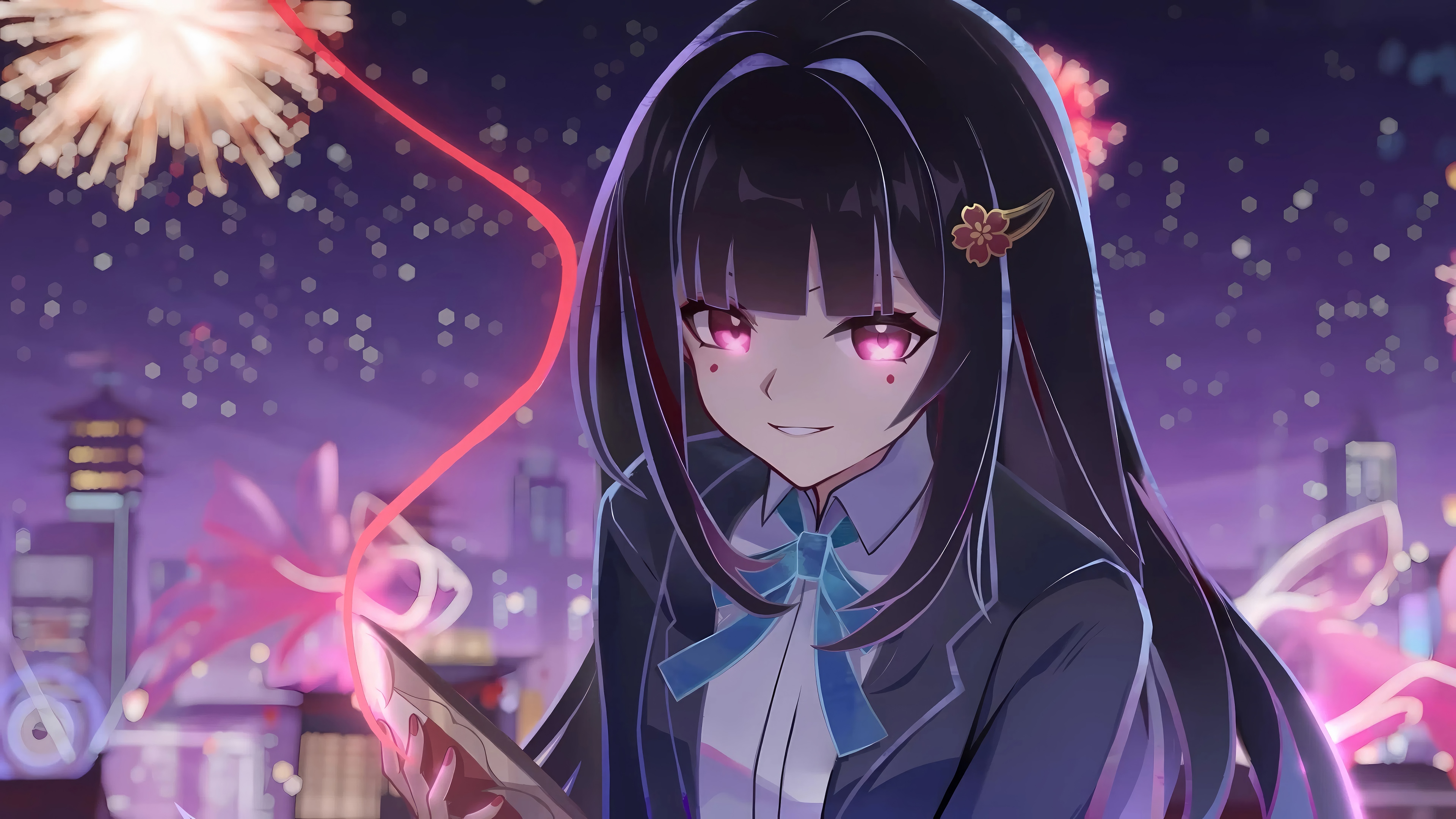 Sparkle from Honkai: Star Rail with Fireworks HD Wallpaper