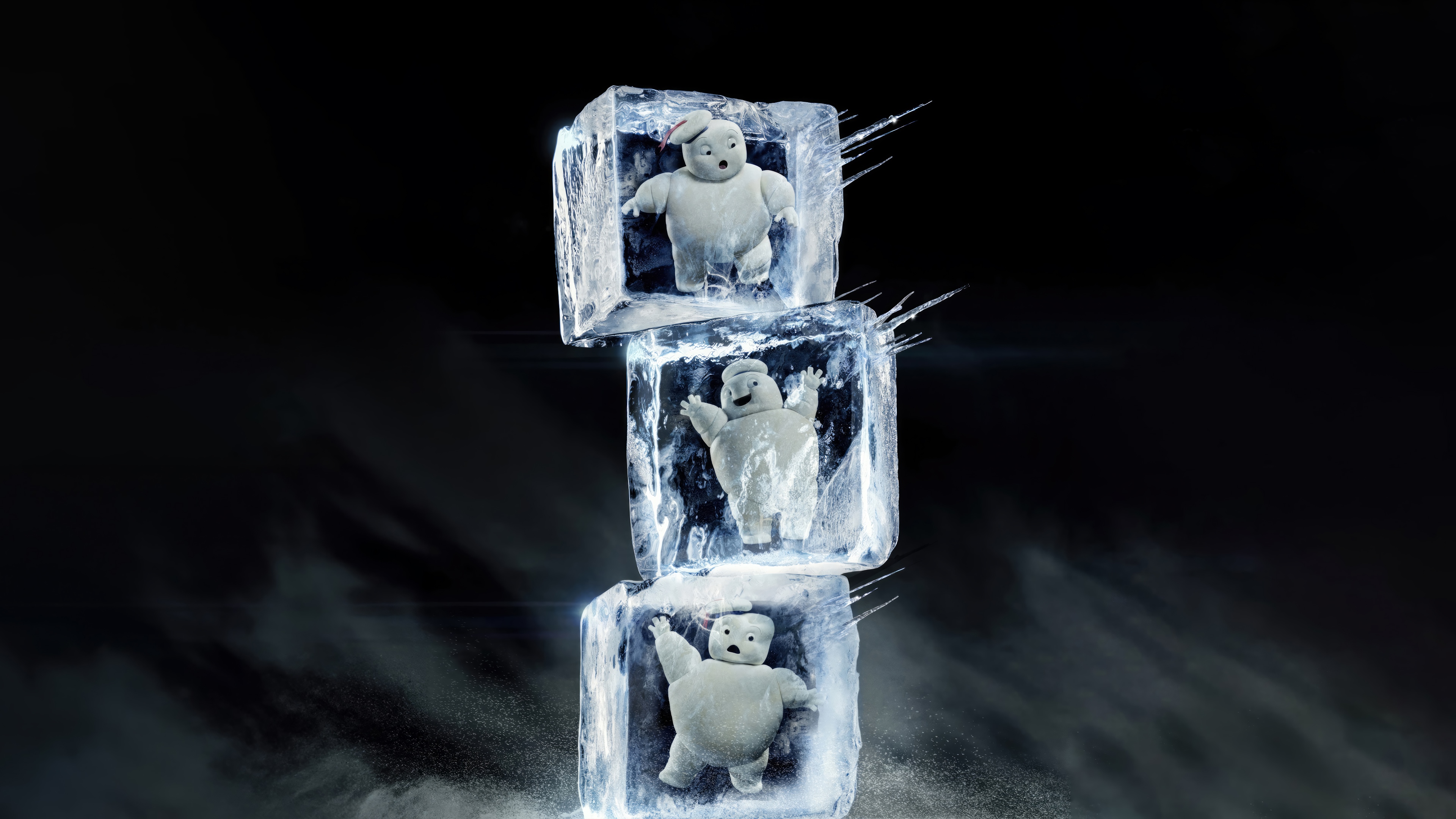 Ghostbusters: Frozen Empire Marshmallow Men in Ice HD Wallpaper