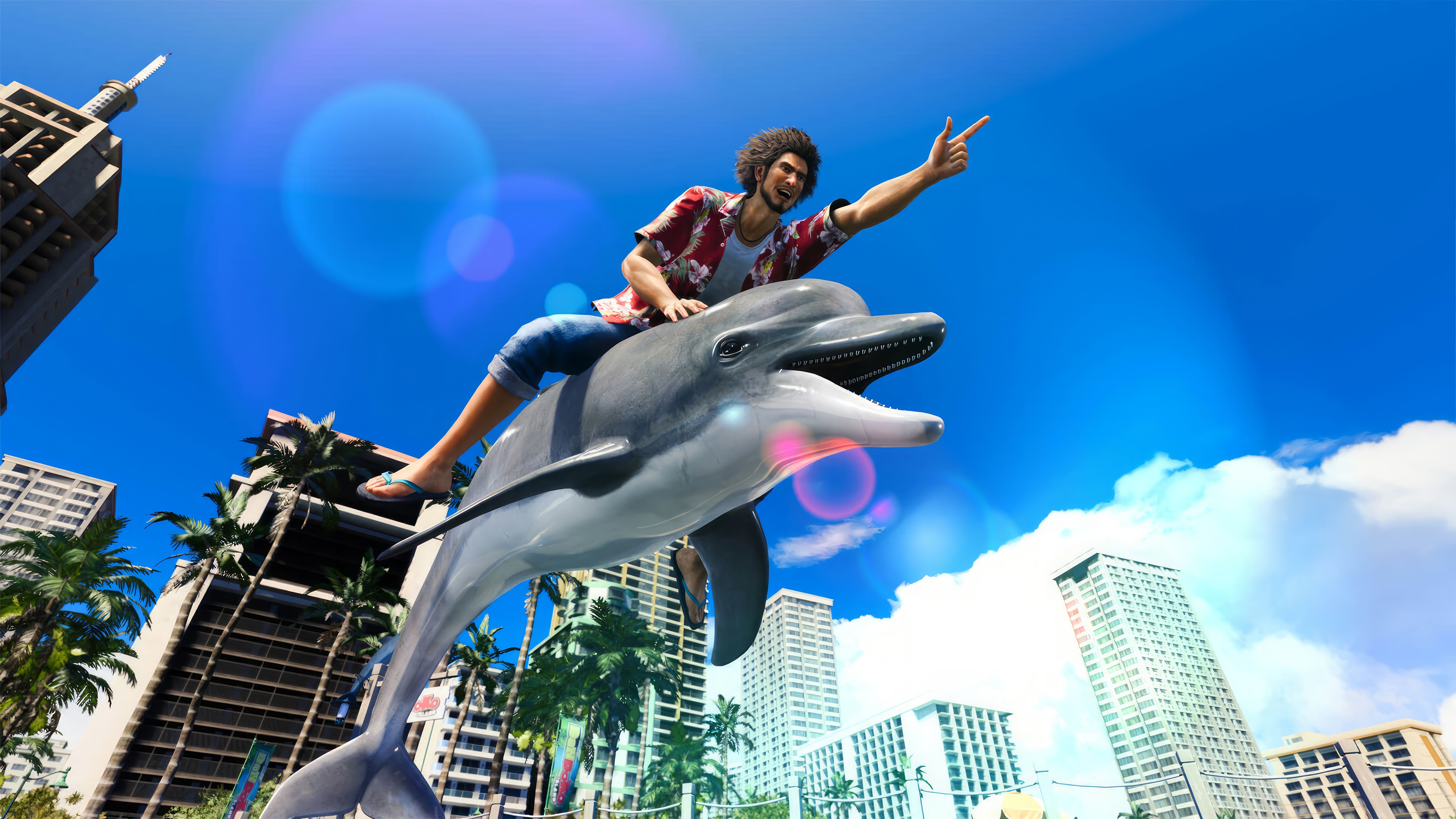 Like A Dragon: Infinite Wealth Ichiban Kasuga on Dolphin 4K HD Wallpaper