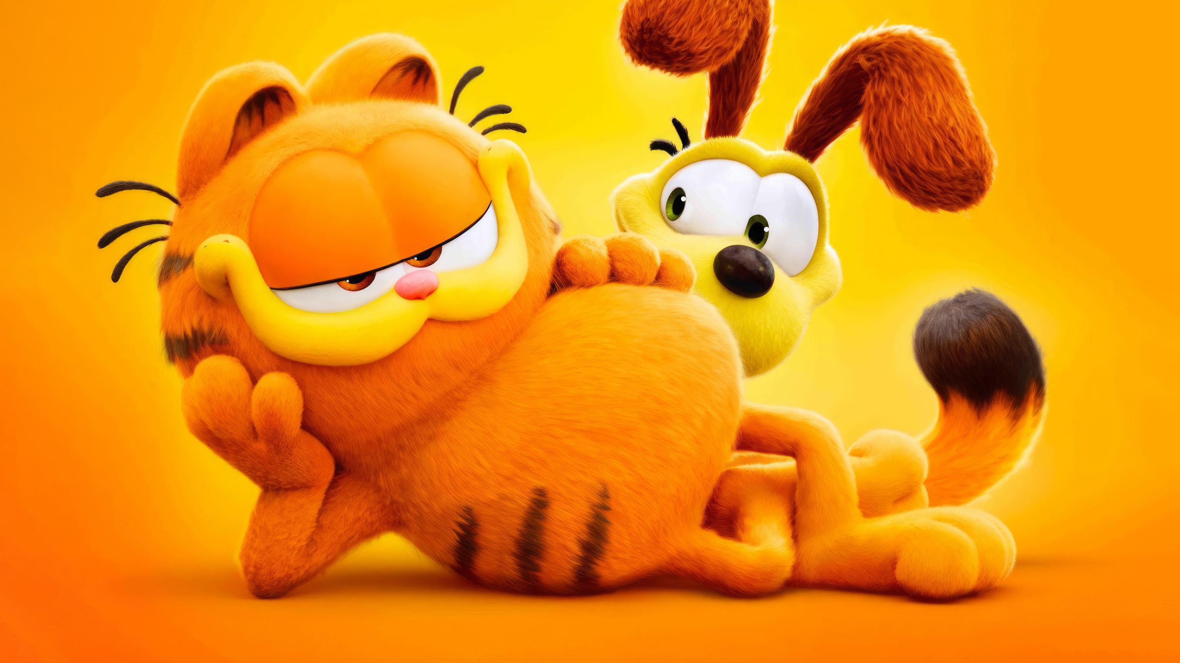 Garfield and Odie in 4K HD Wallpaper