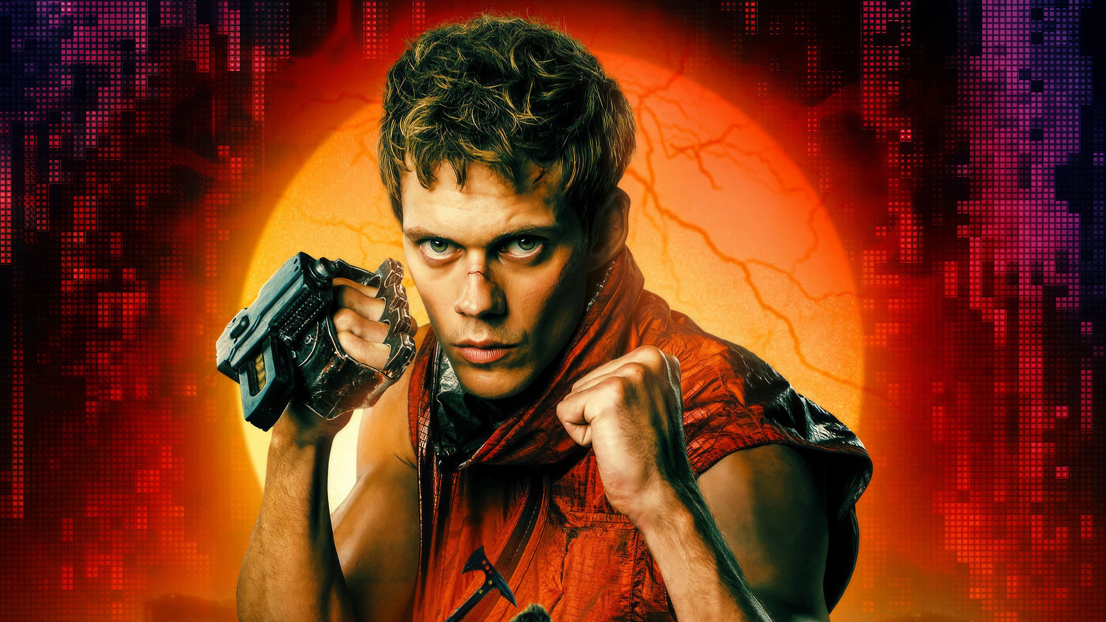 Bill Skarsgard in Boy Kills World 4K HD Wallpaper