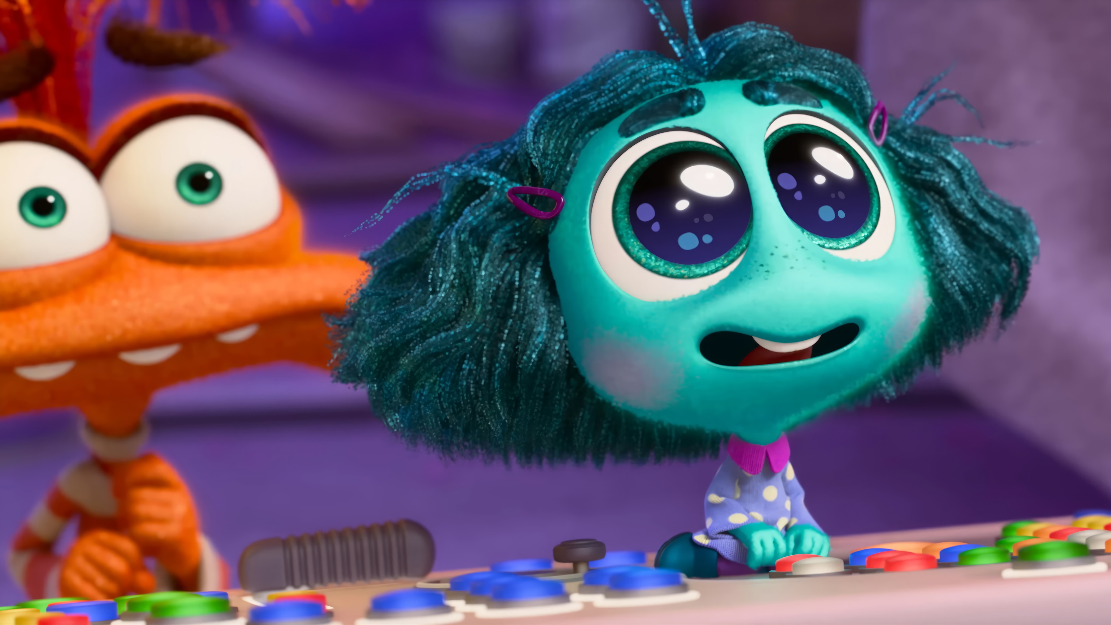 Inside Out 2 Envy and Anxiety 4K HD Wallpaper