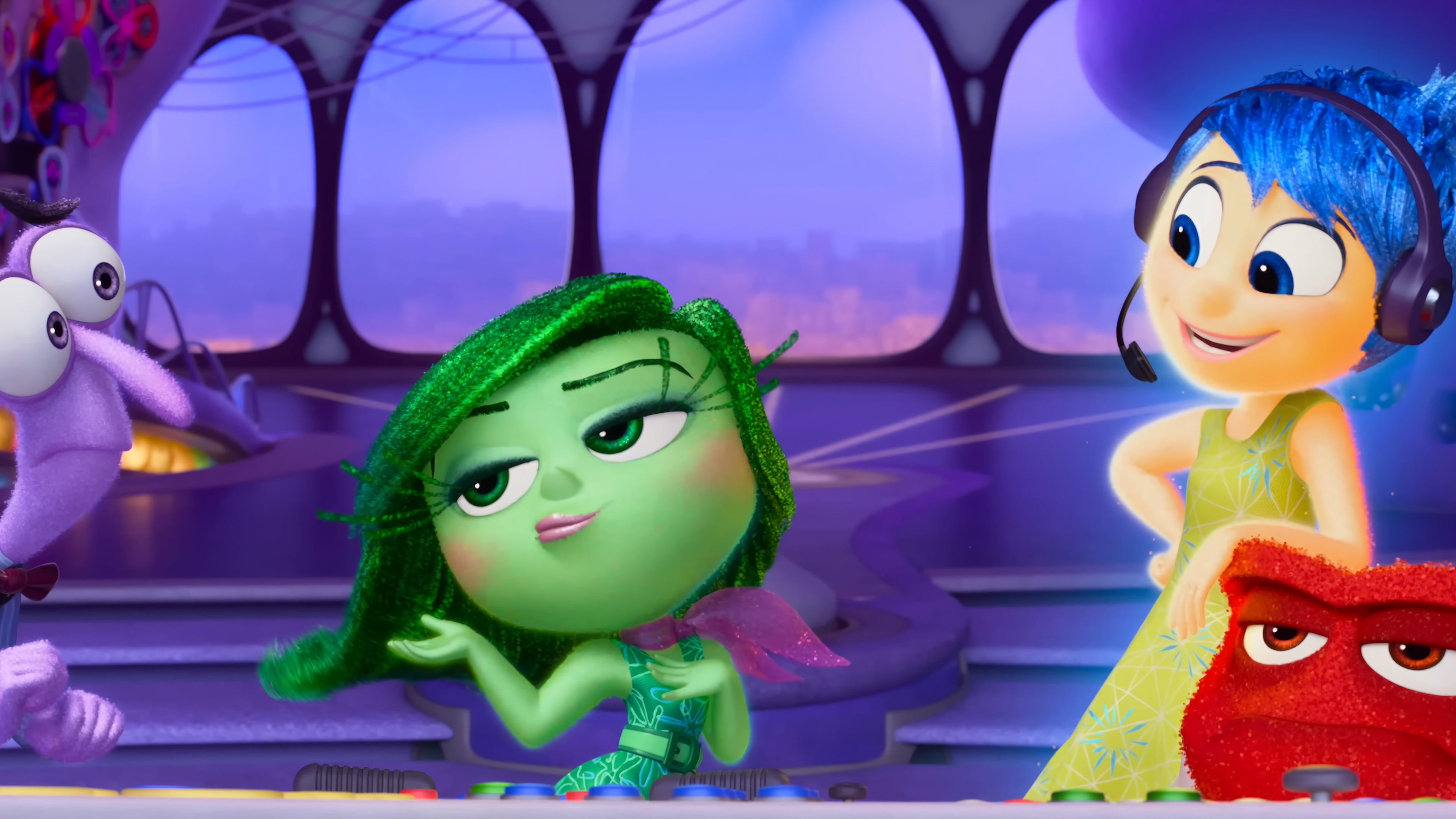 Inside Out 4K: Disgust, Fear, Joy, and Anger HD Wallpaper