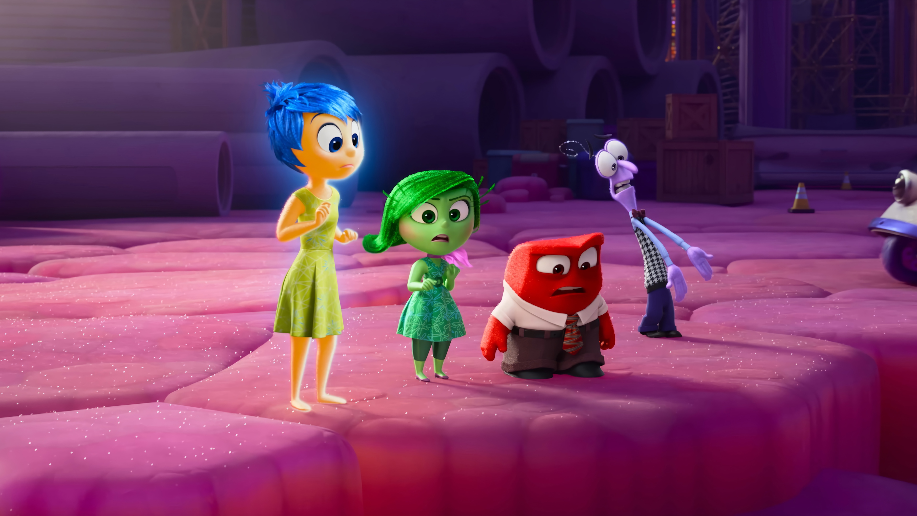 Inside Out 2: Joy, Disgust, Anger, and Fear HD Wallpaper