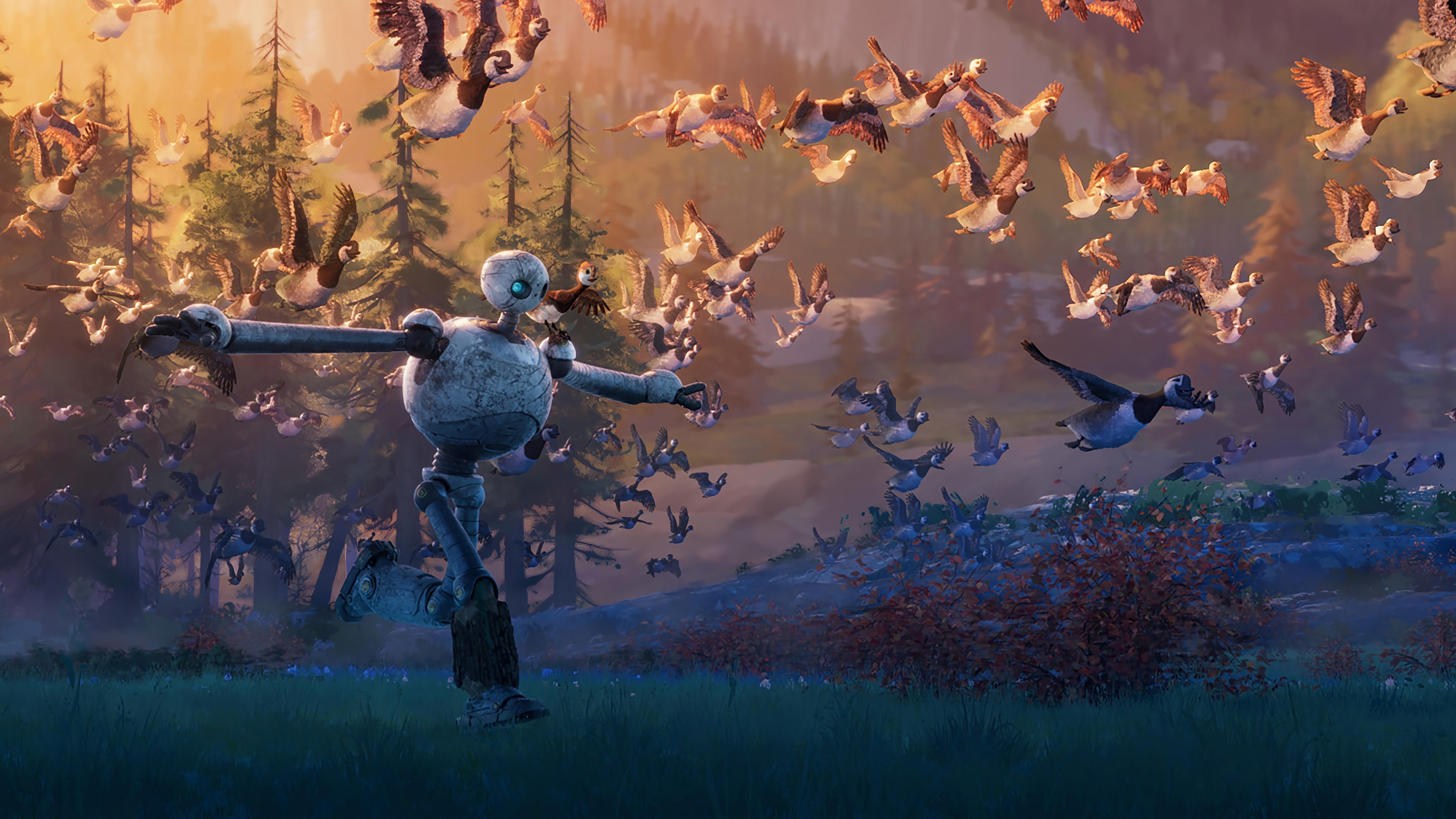 The Wild Robot 4K HD Wallpaper