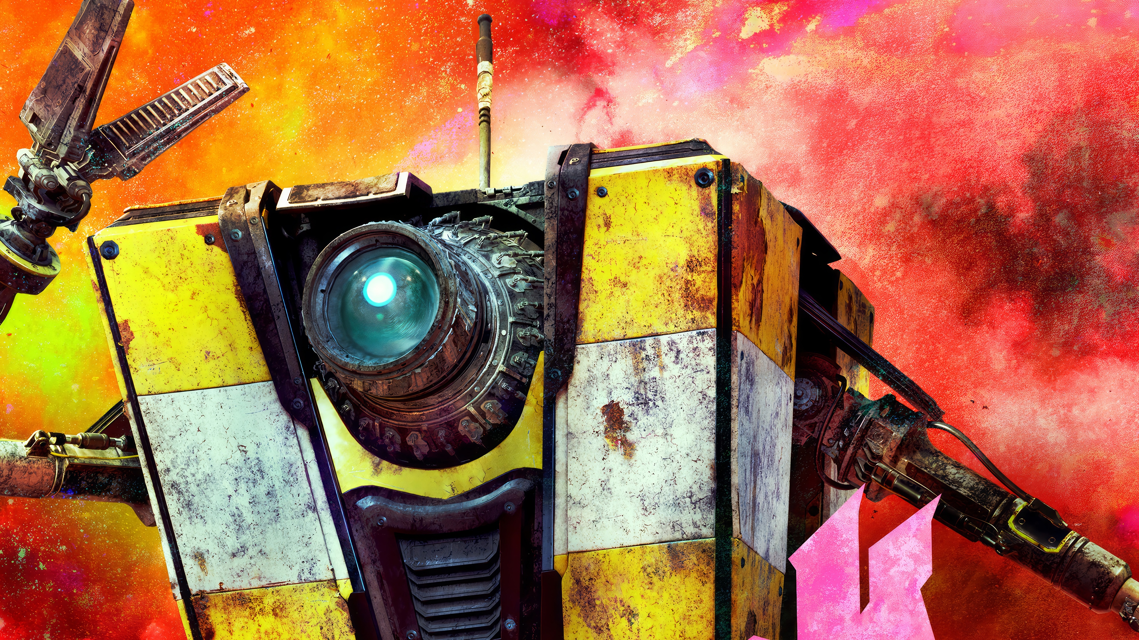 Claptrap from Borderlands 4K HD Wallpaper