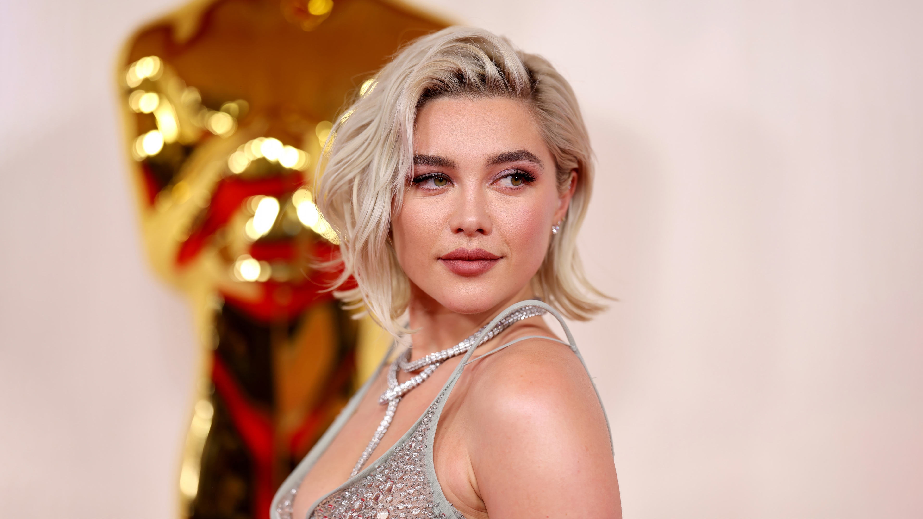 Florence Pugh at the Oscars 4K HD Wallpaper