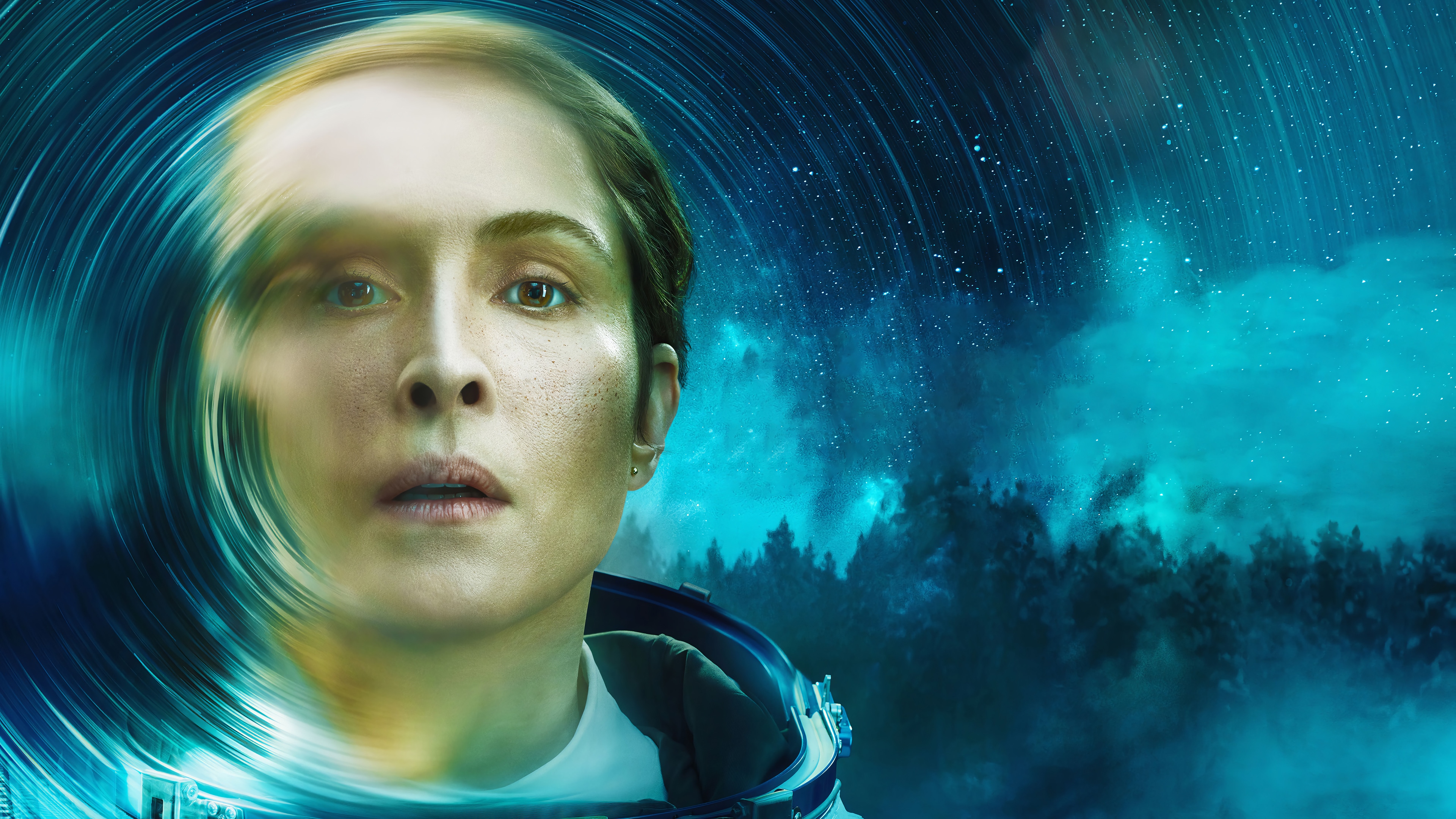 Noomi Rapace in Space 4K HD Wallpaper