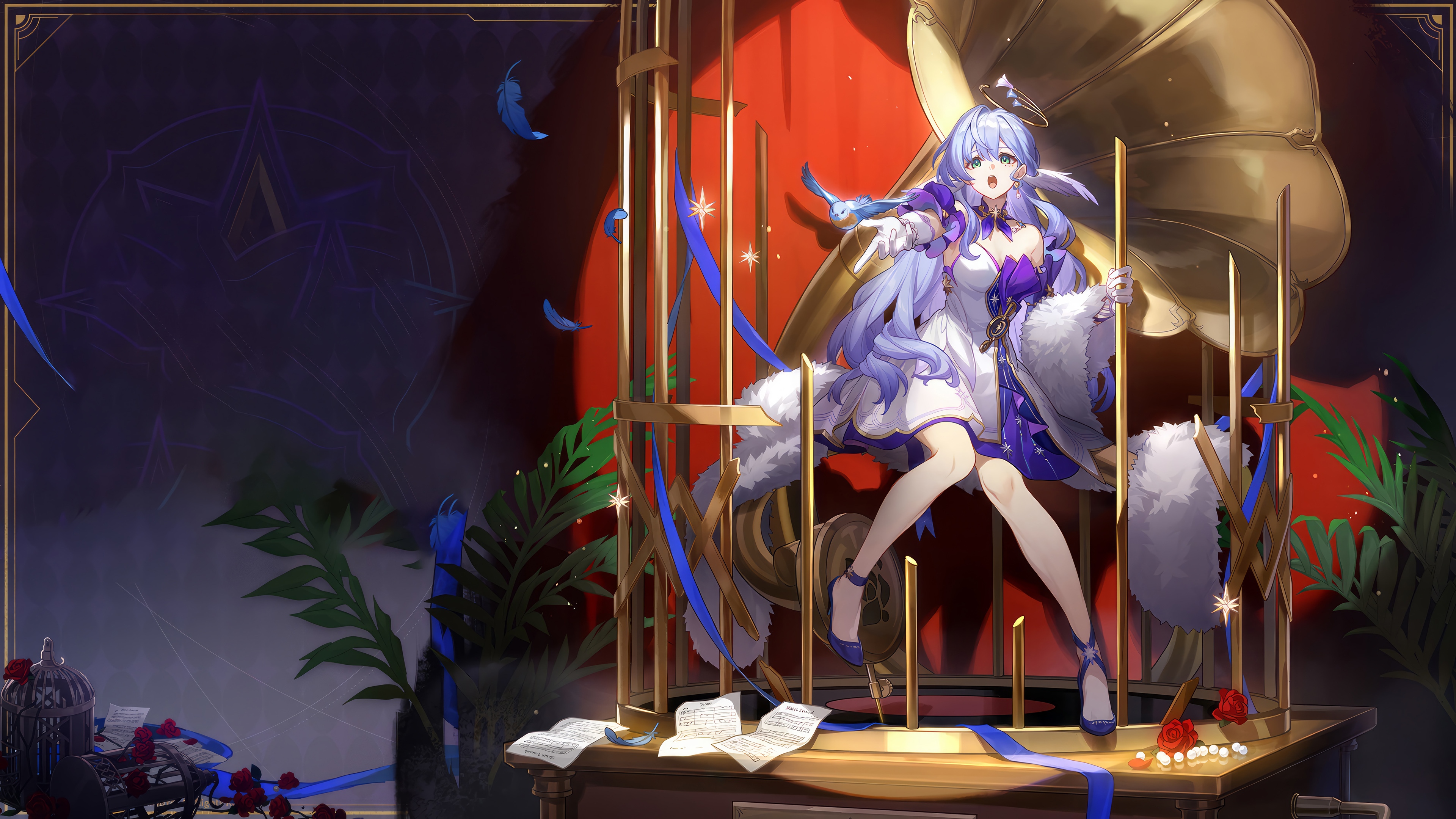 Robin from Honkai: Star Rail in a cage HD Wallpaper