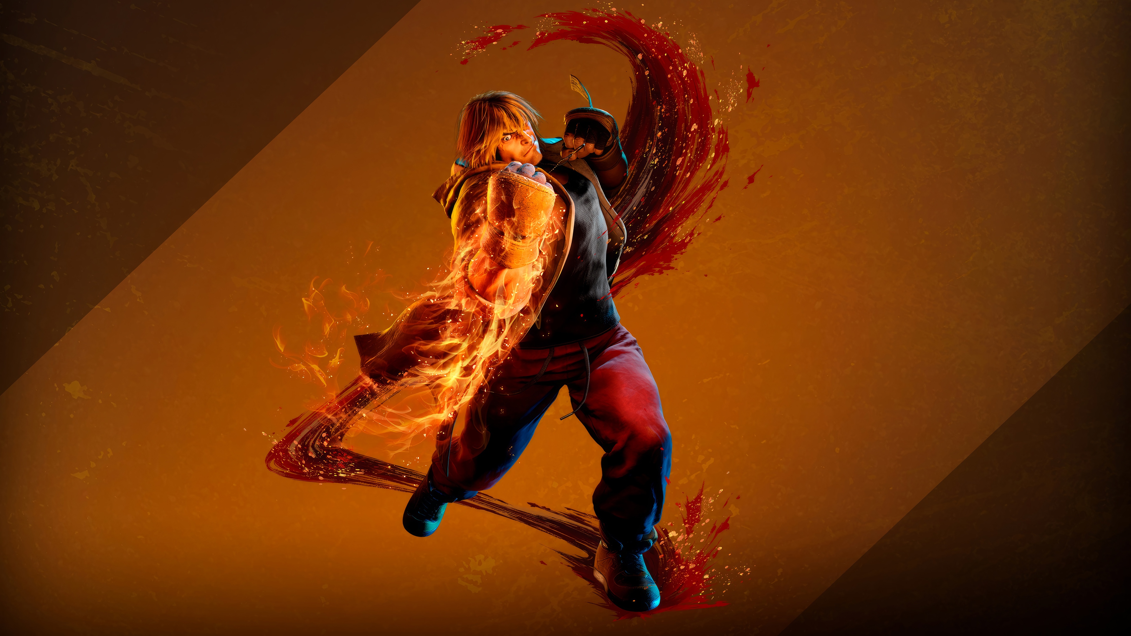 Ken Masters from Street Fighter 6 in 4K HD Wallpaper