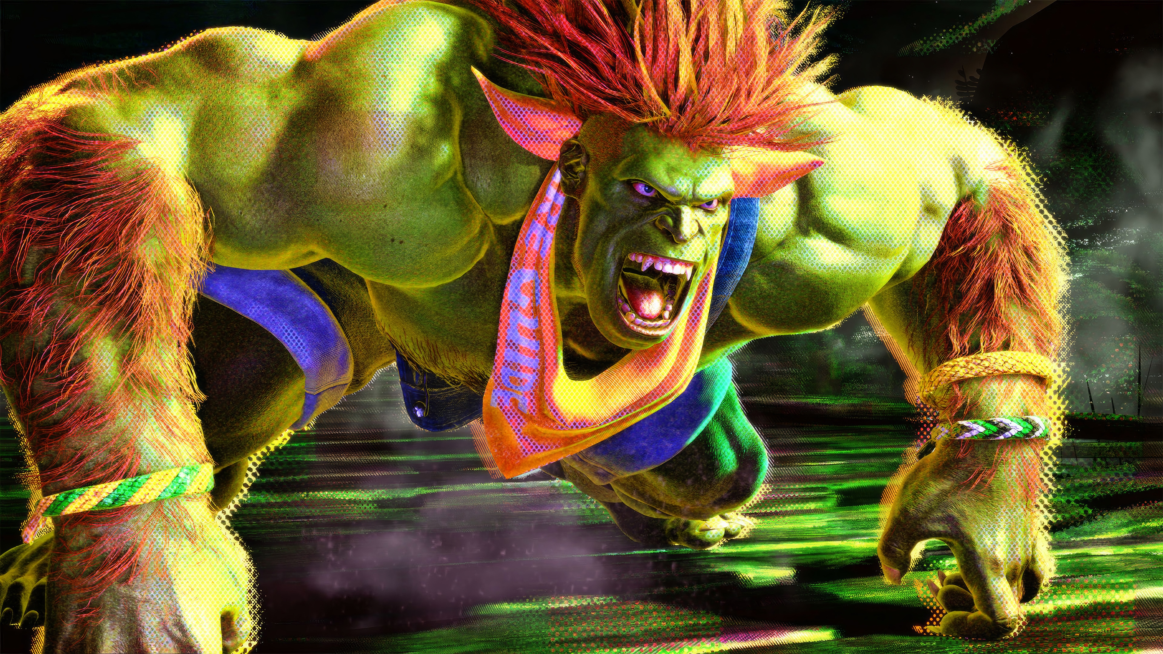Blanka from Street Fighter 6 in 4K HD Wallpaper