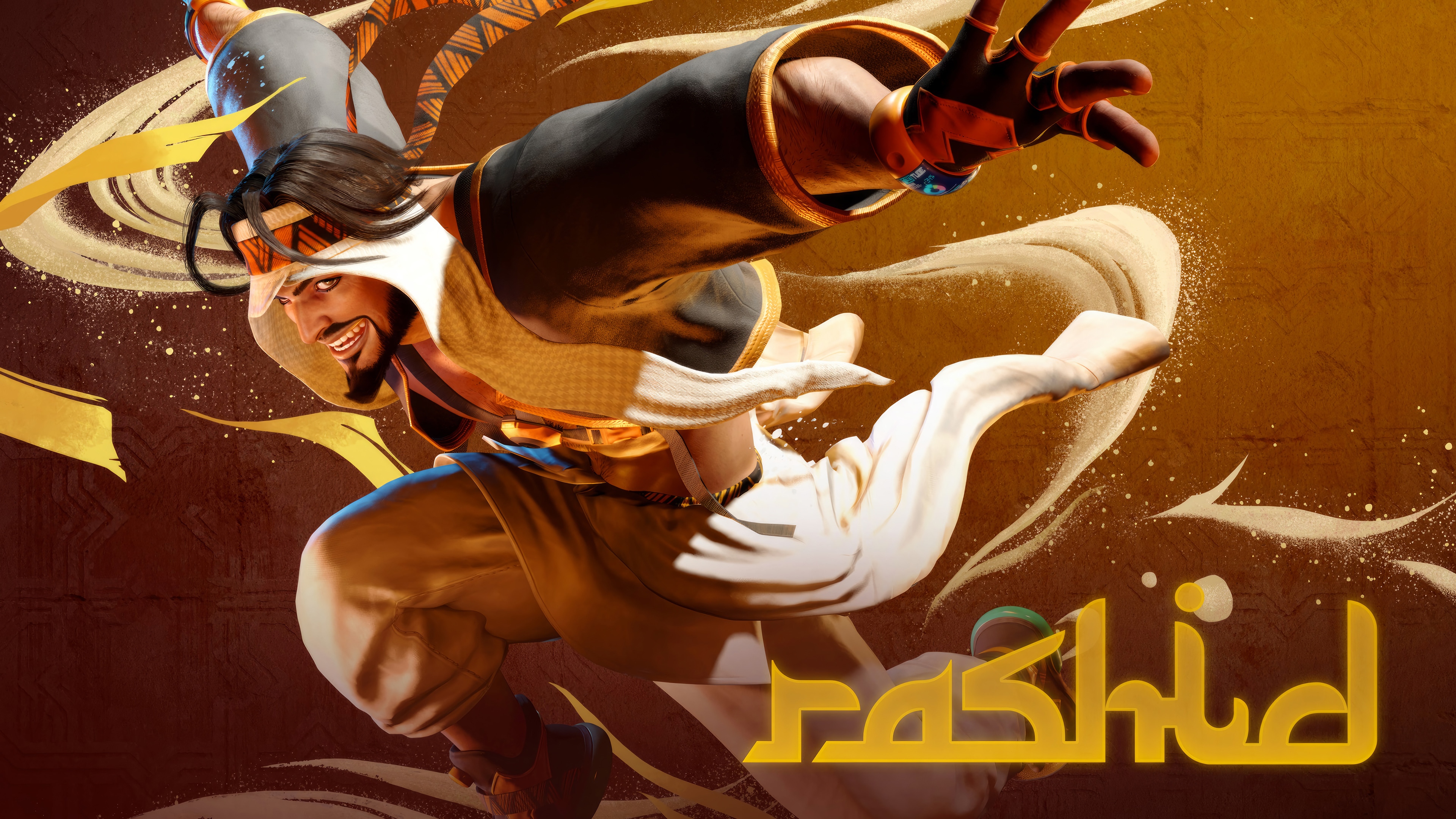 Rashid from Street Fighter 6 in 4K HD Wallpaper