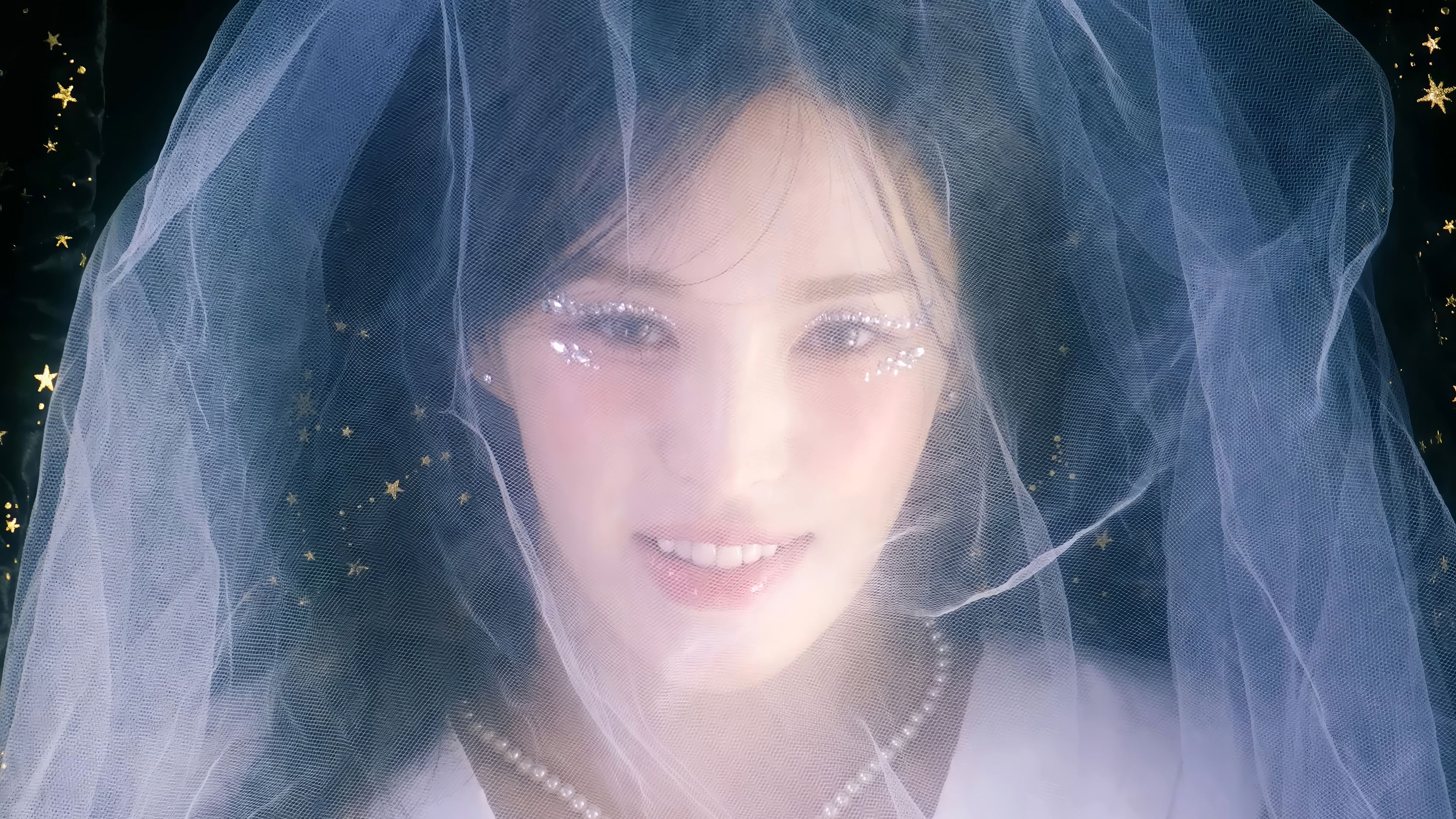 Wendy from Red Velvet with glitter makeup HD Wallpaper