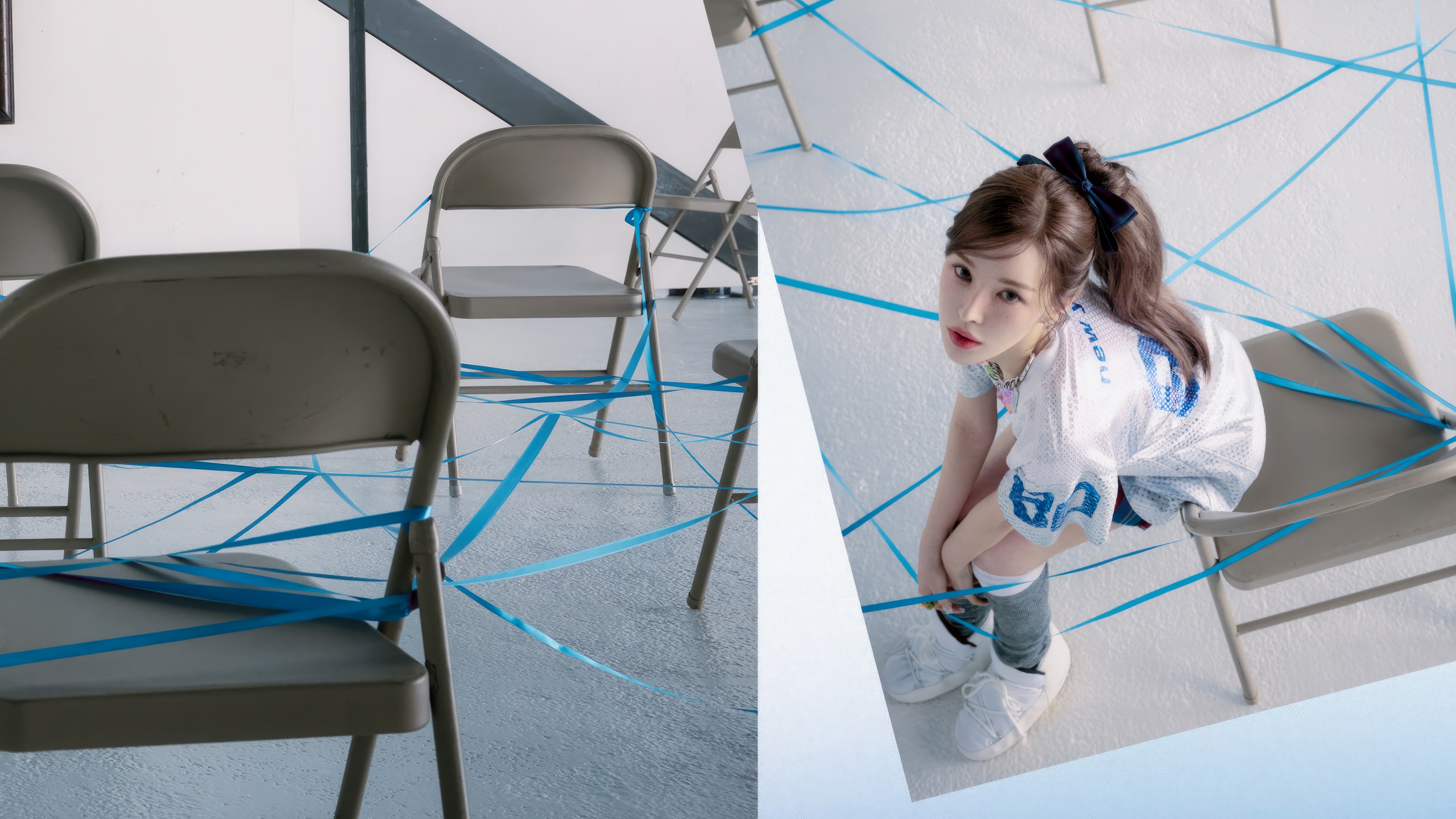 Wendy from Red Velvet sitting on a chair HD Wallpaper