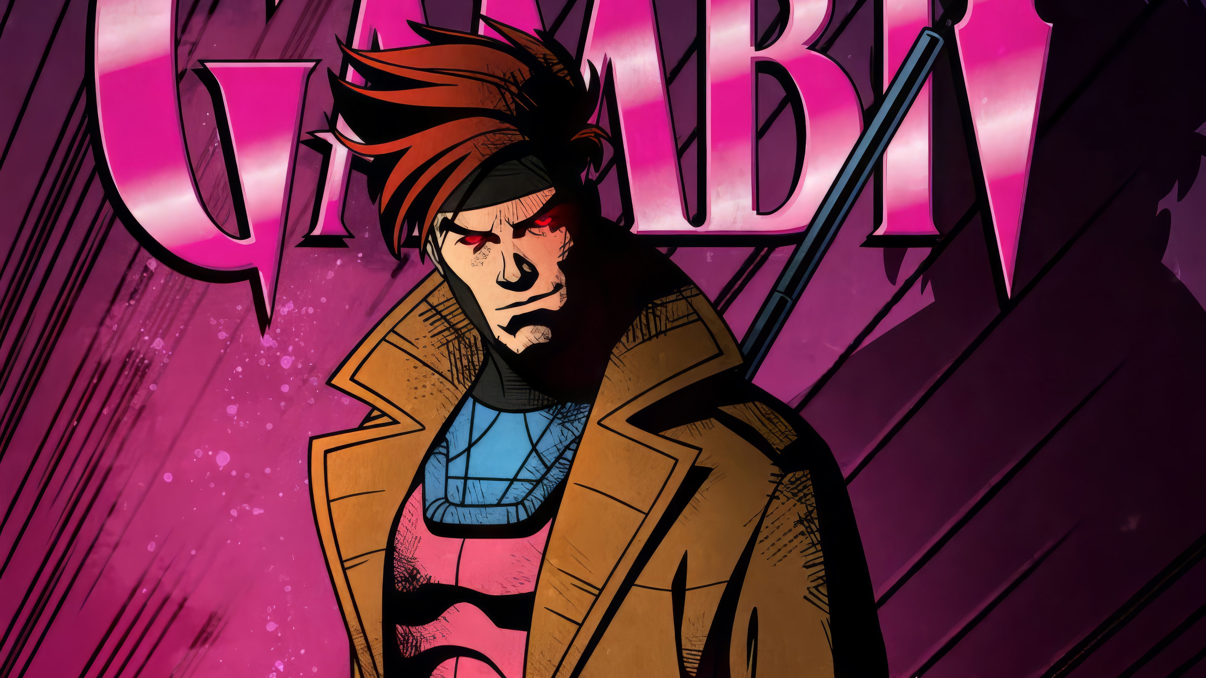 Gambit from X-Men 97 4K HD Wallpaper