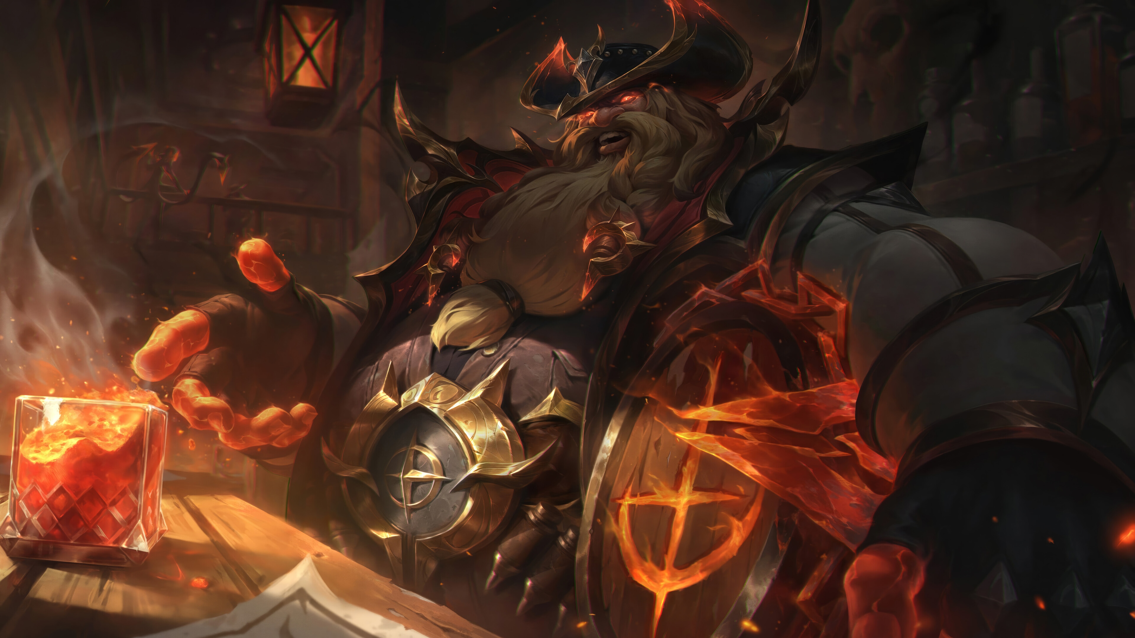 High Noon Gragas League of Legends Splash Art 4K HD Wallpaper