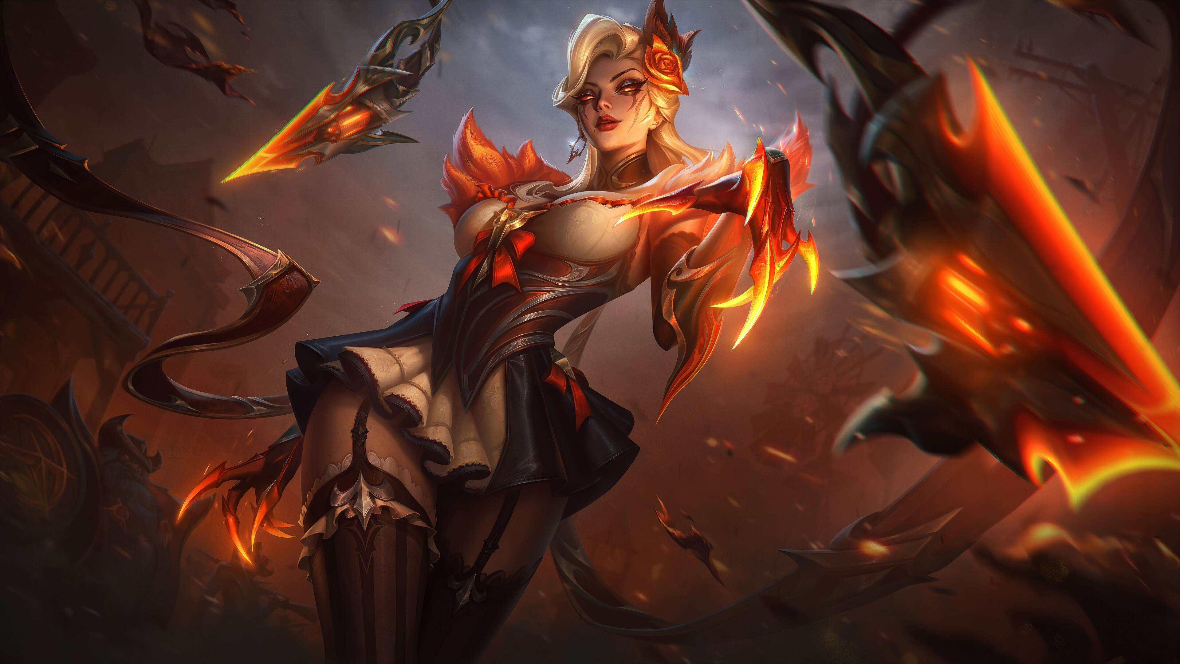 High Noon Evelynn League of Legends Splash Art 4K HD Wallpaper