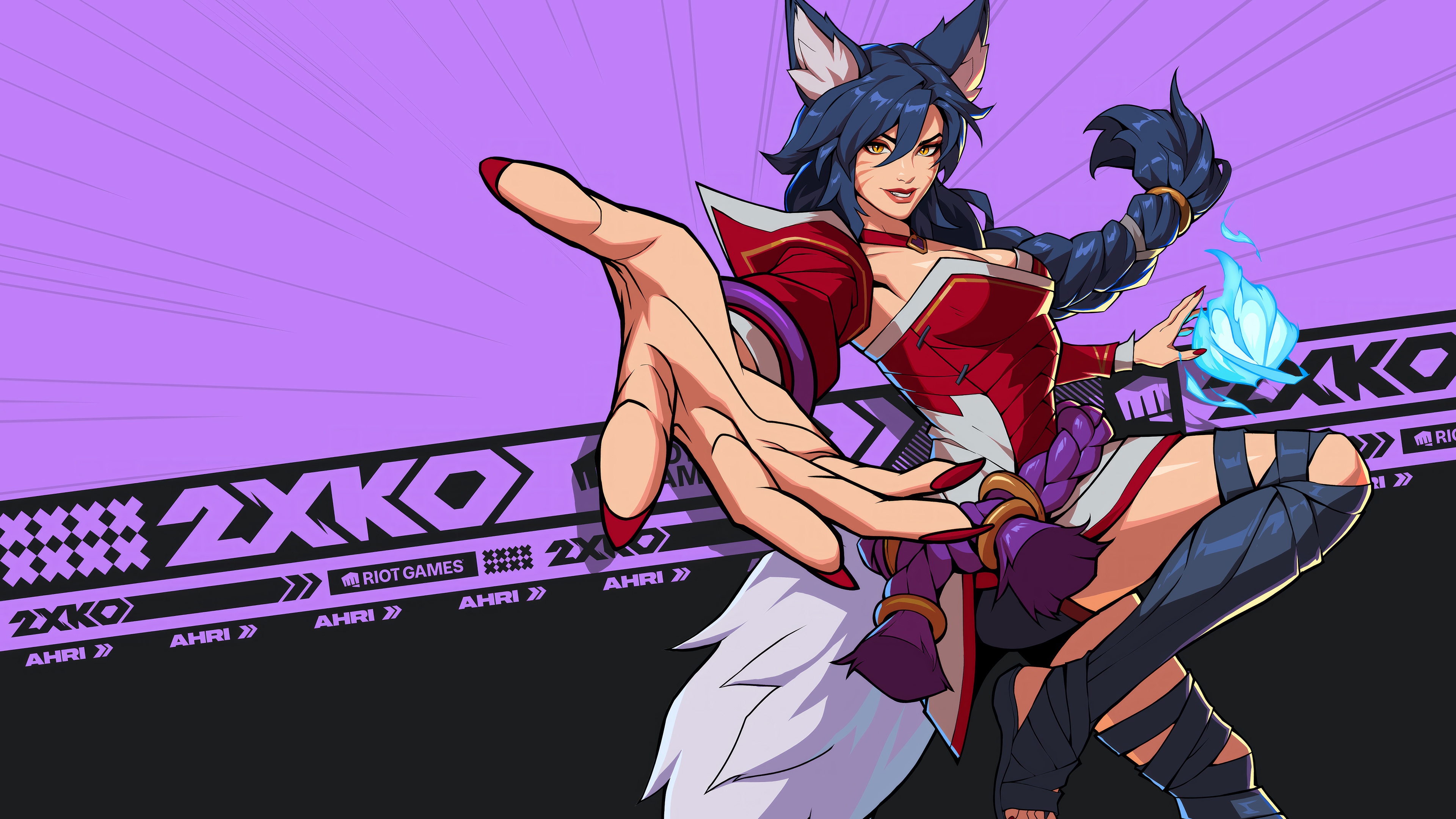 Ahri from League of Legends in 4K HD Wallpaper