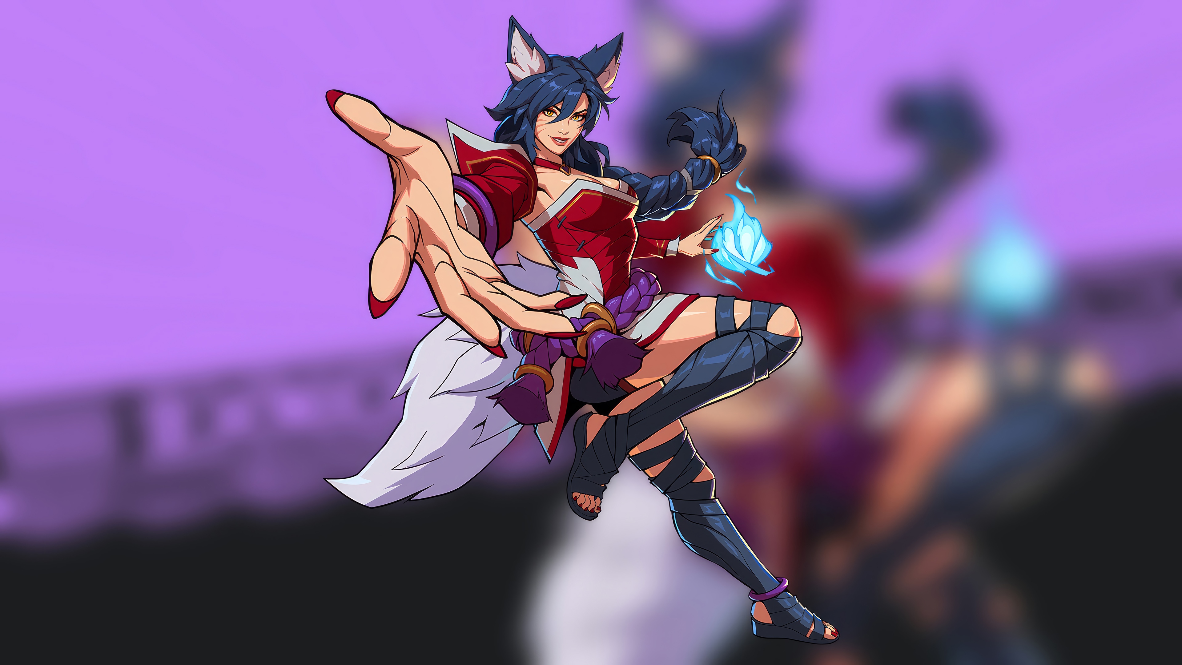 Ahri from League of Legends 4K HD Wallpaper