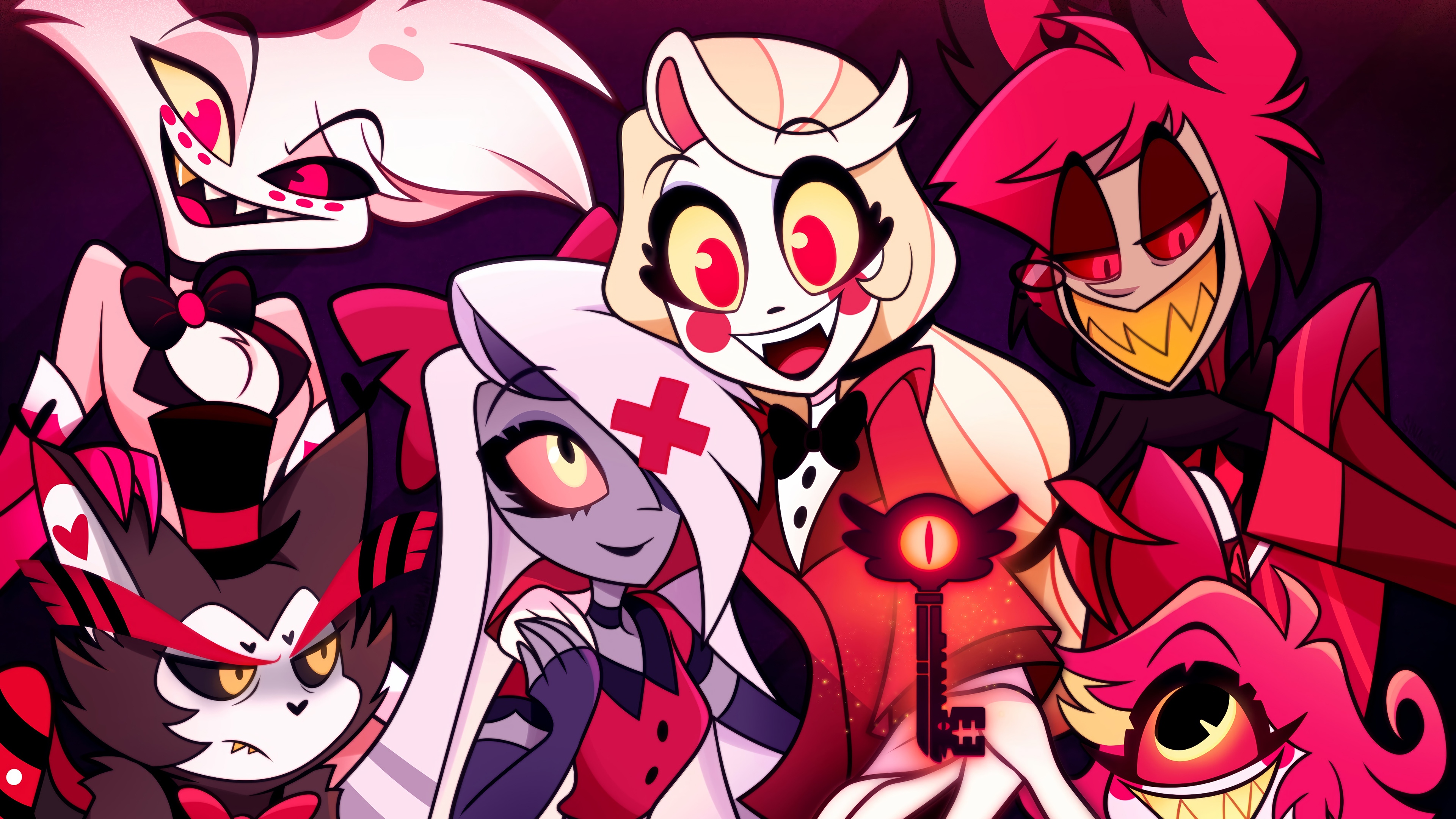 Hazbin Hotel Characters 4K HD Wallpaper
