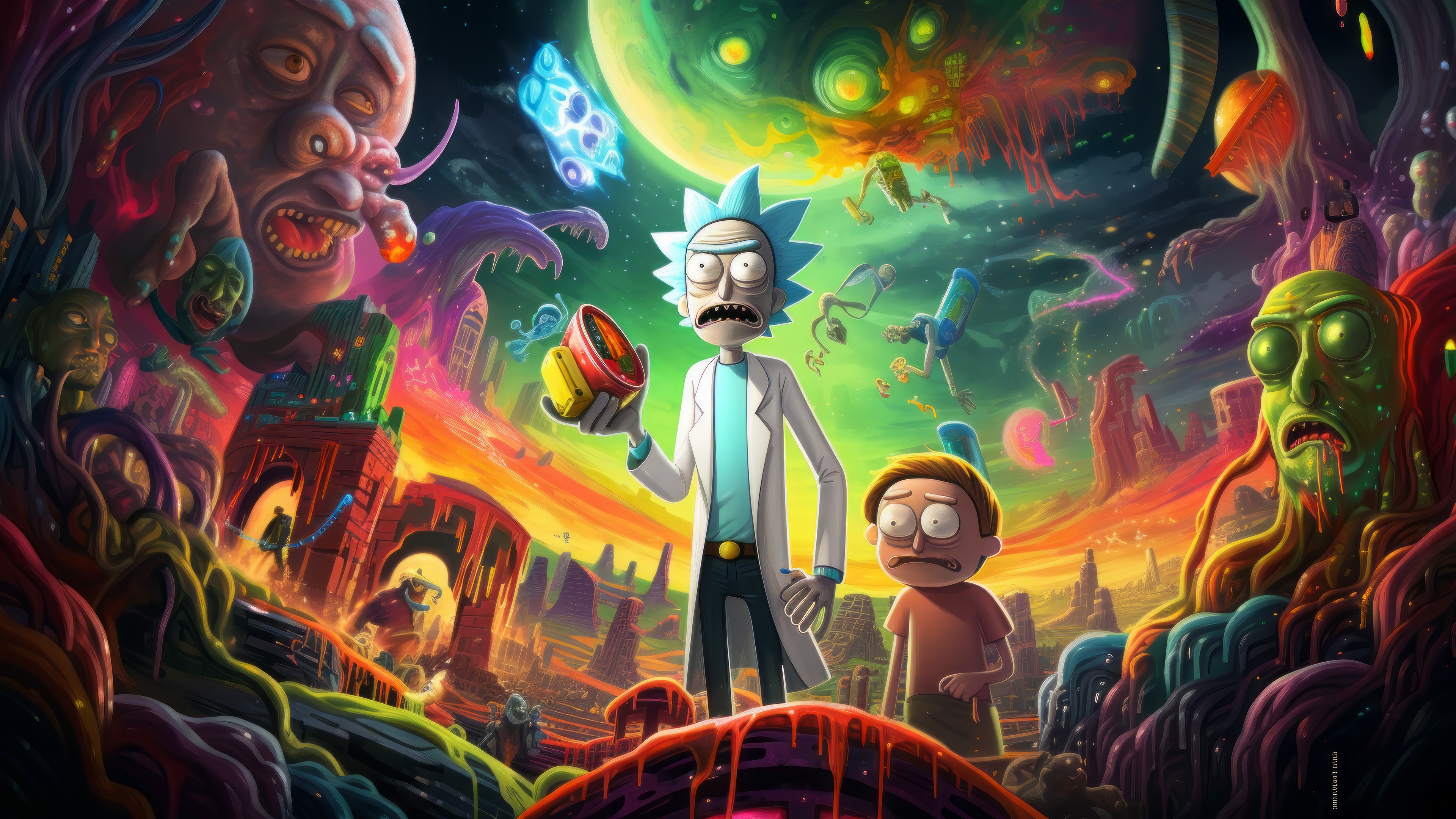 Rick and Morty 4K HD Wallpaper