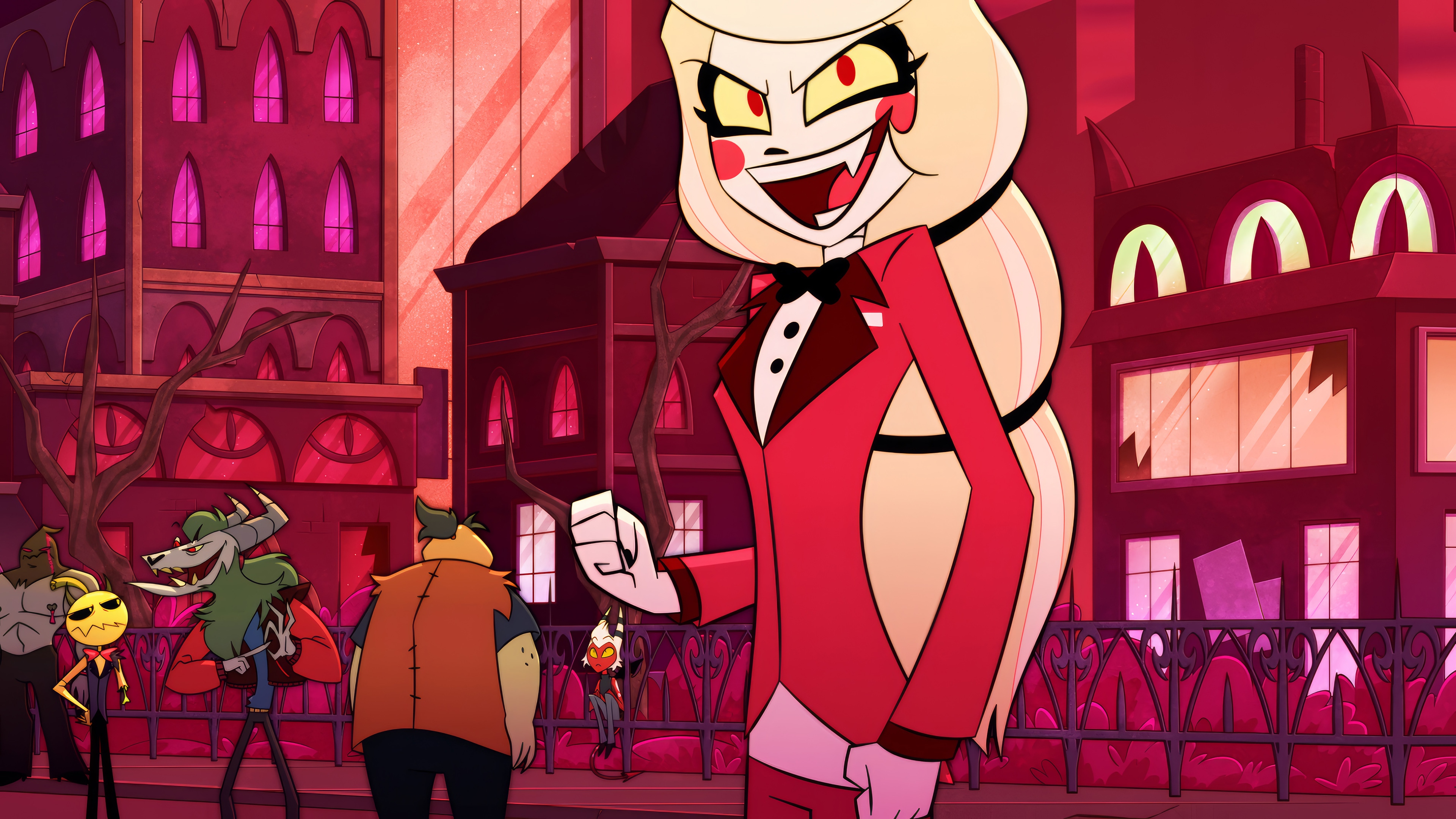 Charlie Morningstar in Hazbin Hotel 4K HD Wallpaper