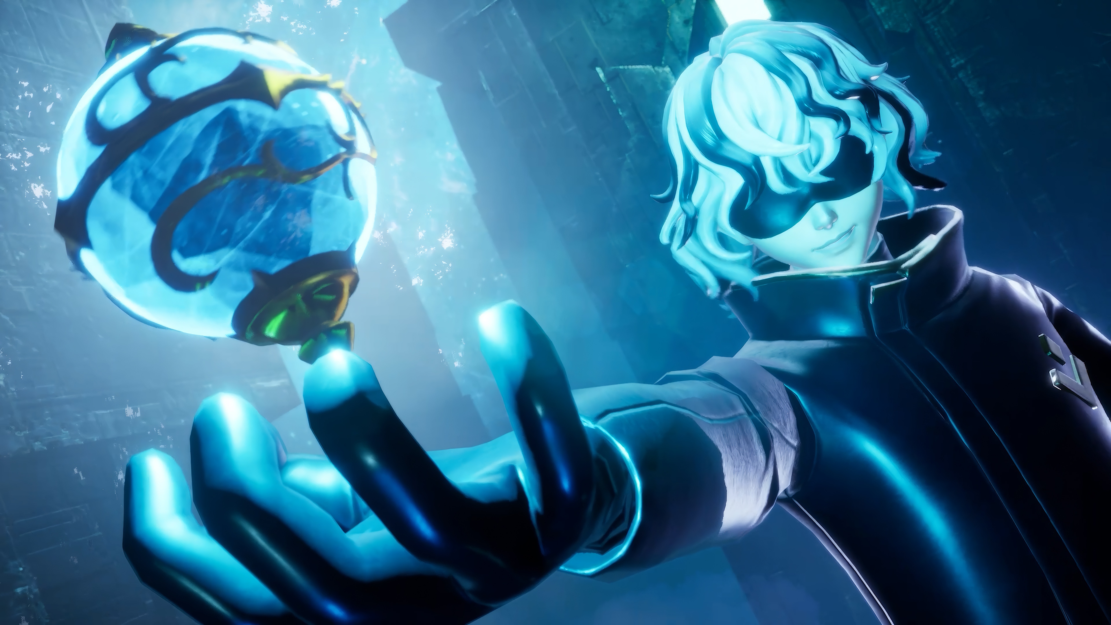 Palworld 4K: Character Holding a Blue Orb HD Wallpaper