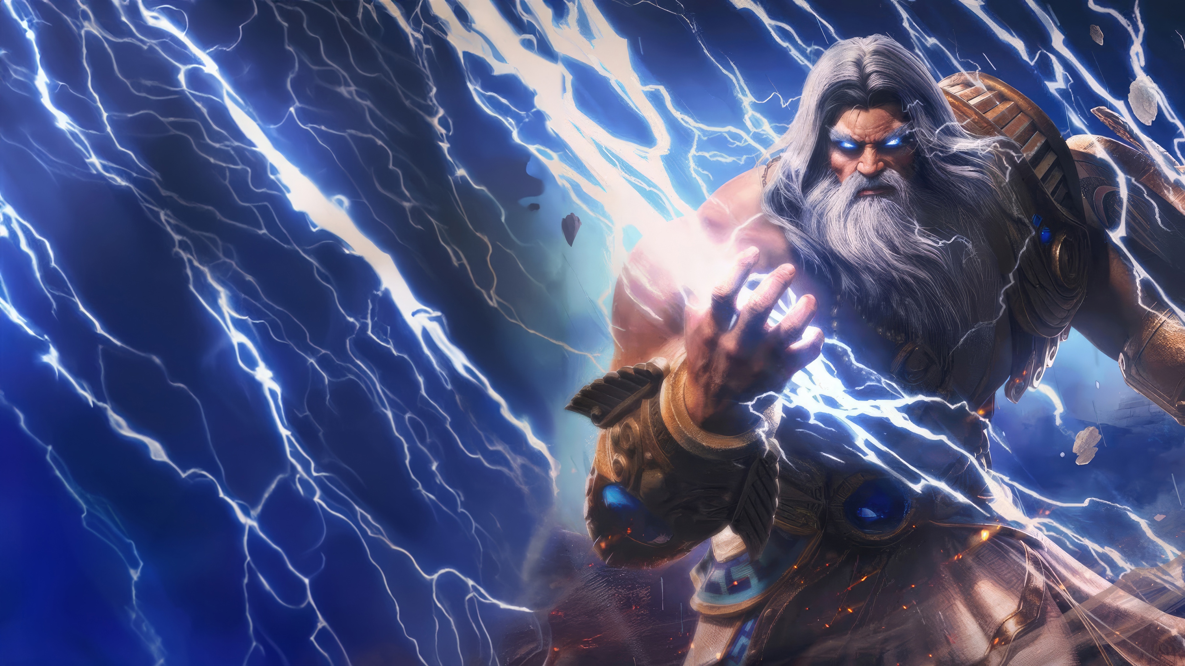 Zeus from Smite 2 in 4K HD Wallpaper