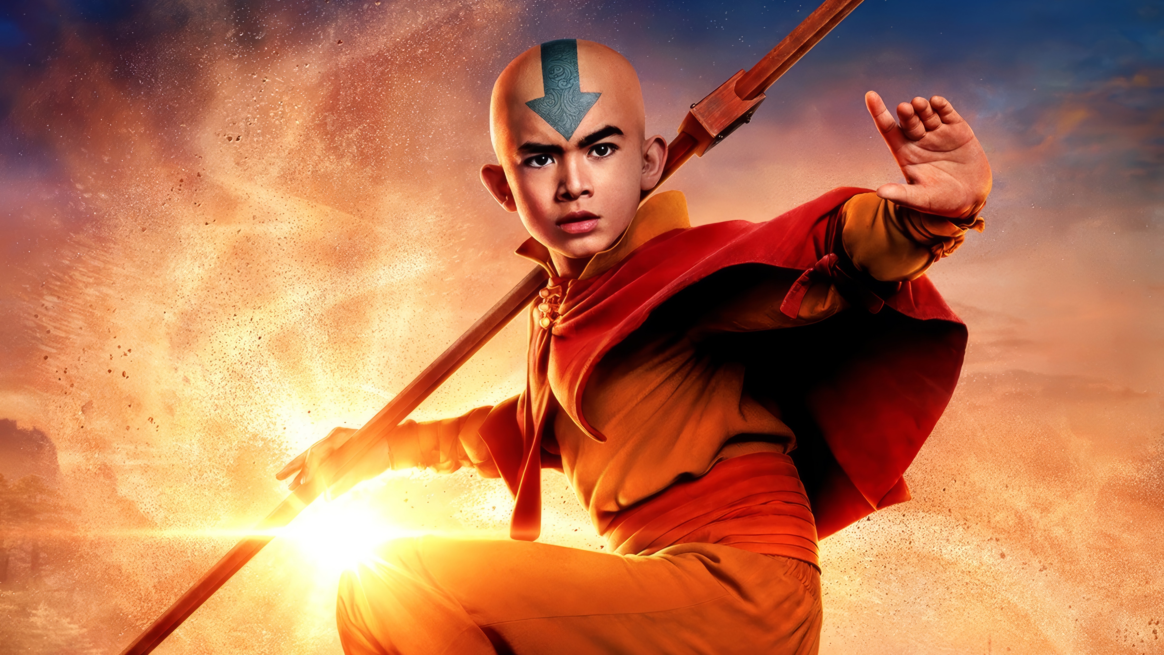 Aang from Avatar: The Last Airbender 4K HD Wallpaper