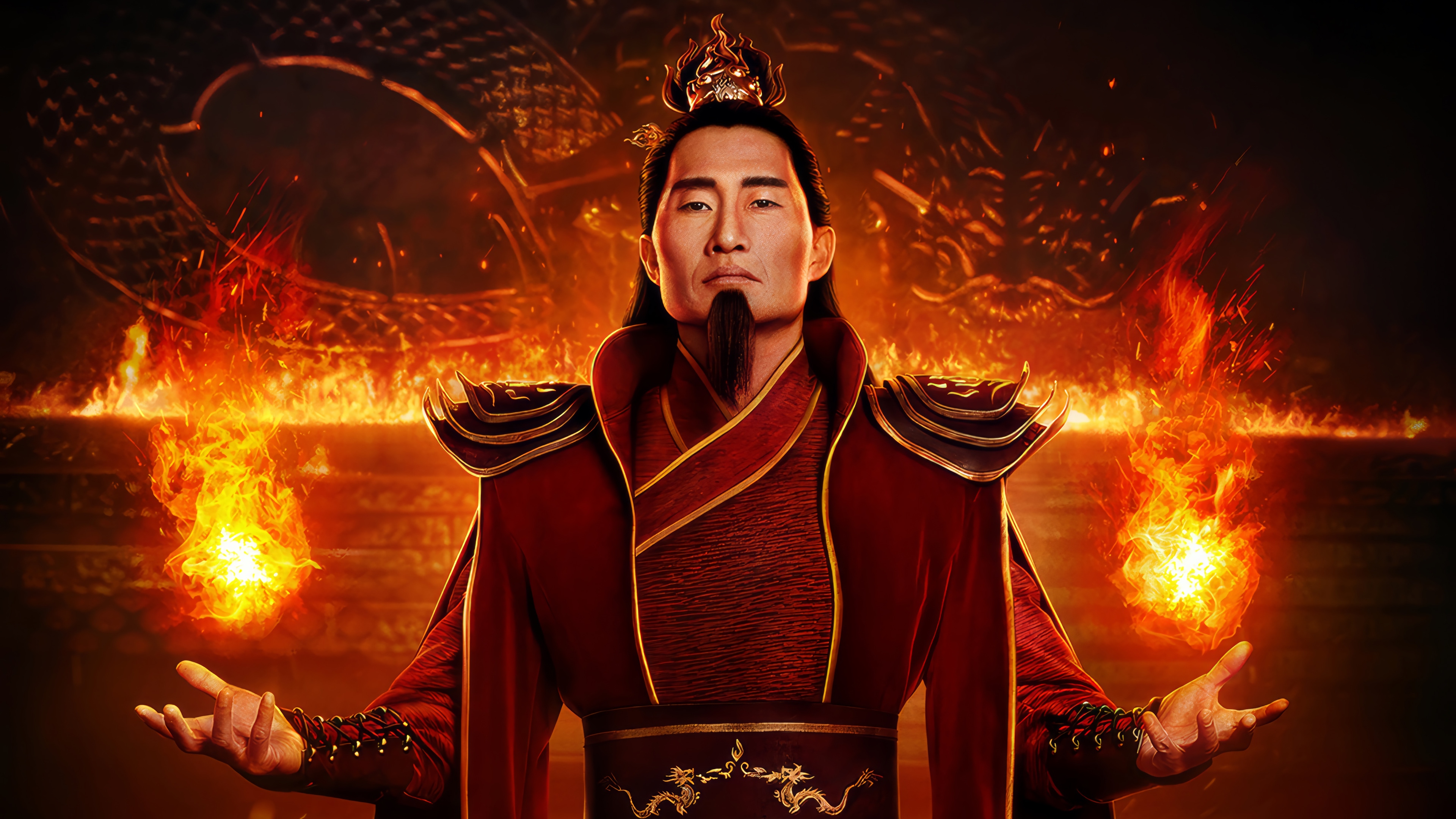 Fire Lord Ozai from Avatar: The Last Airbender 4K HD Wallpaper