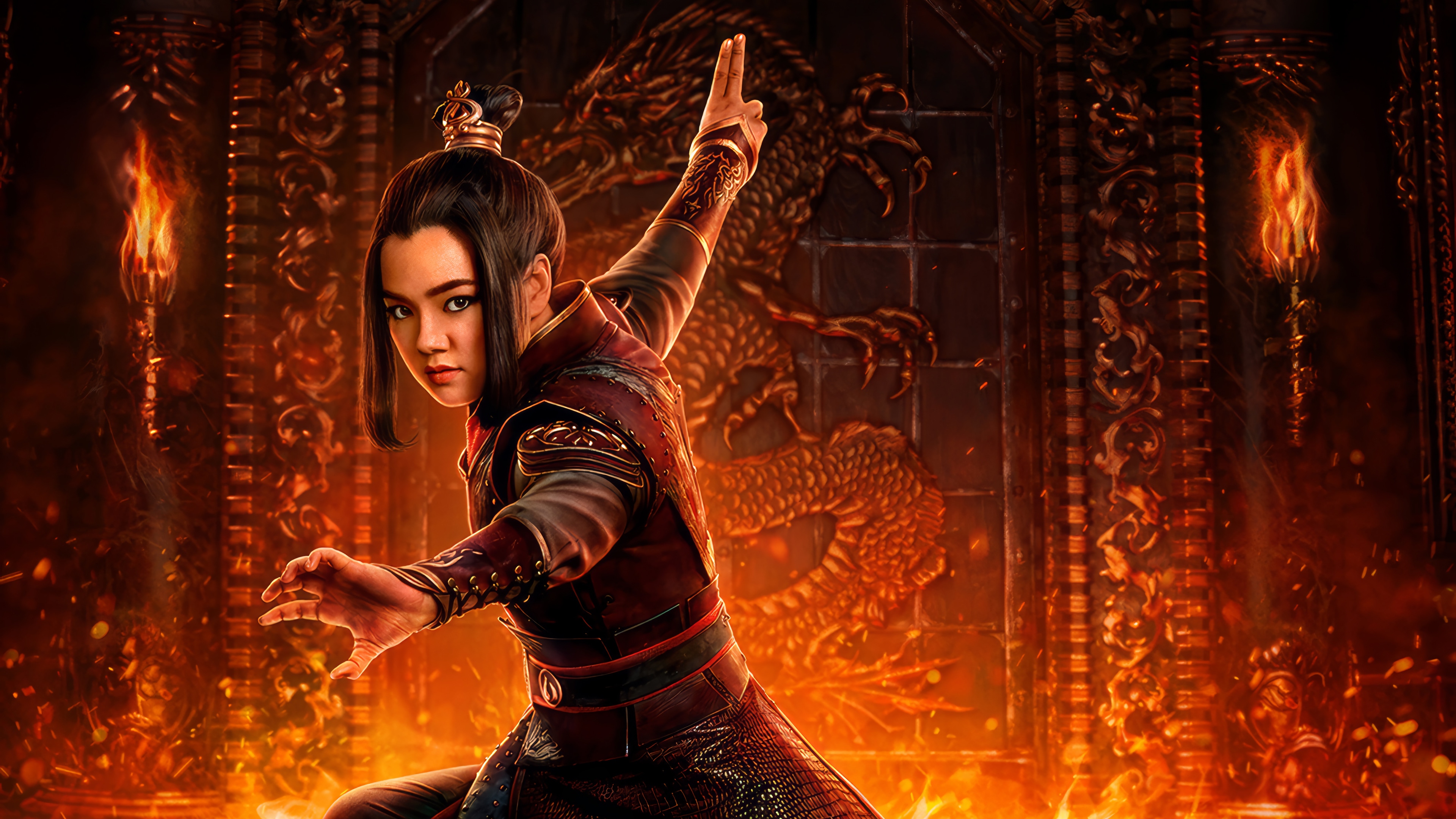 Azula from Avatar: The Last Airbender 4K HD Wallpaper