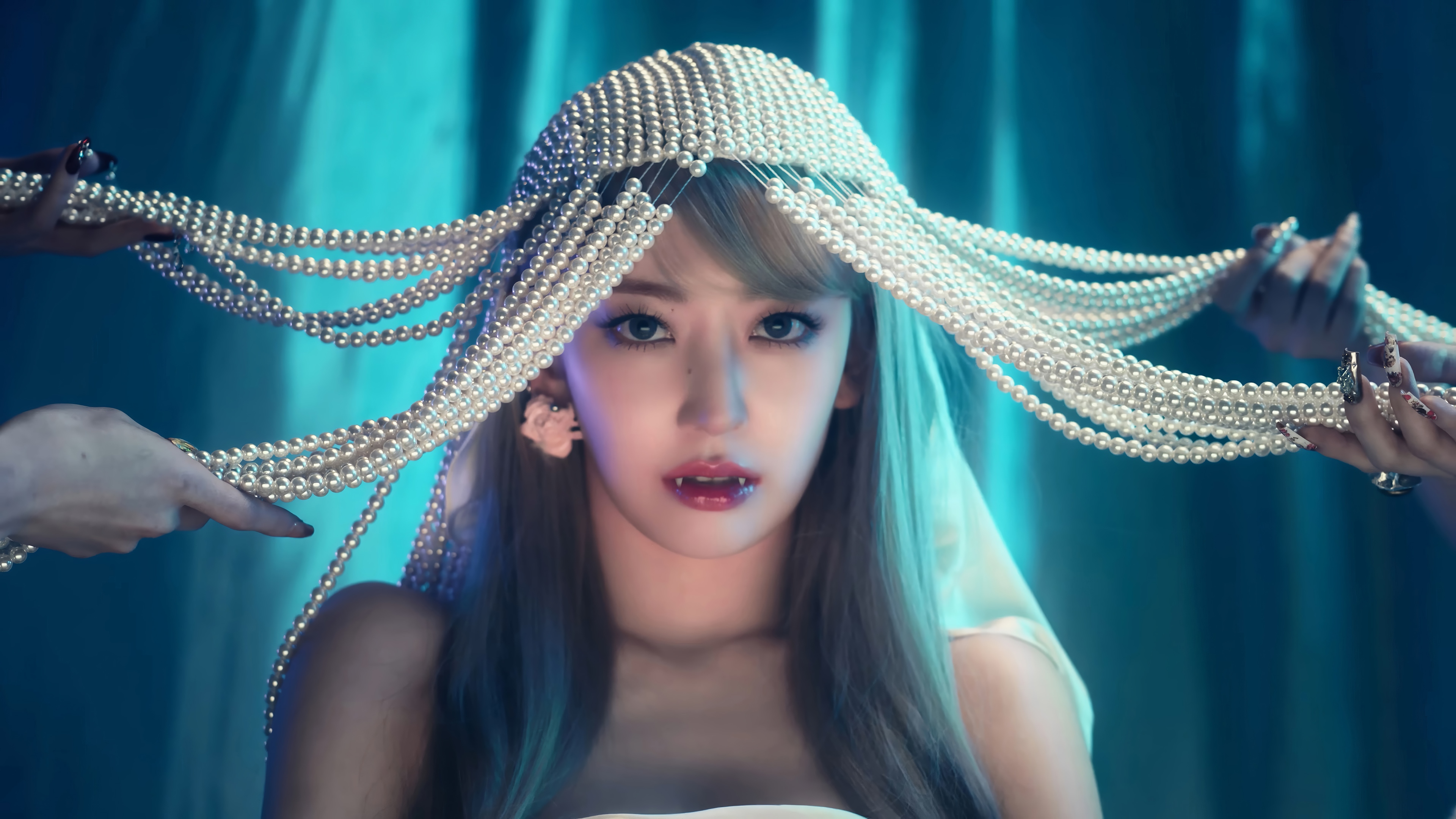 Sakura from LE SSERAFIM as a Vampire in 4K HD Wallpaper