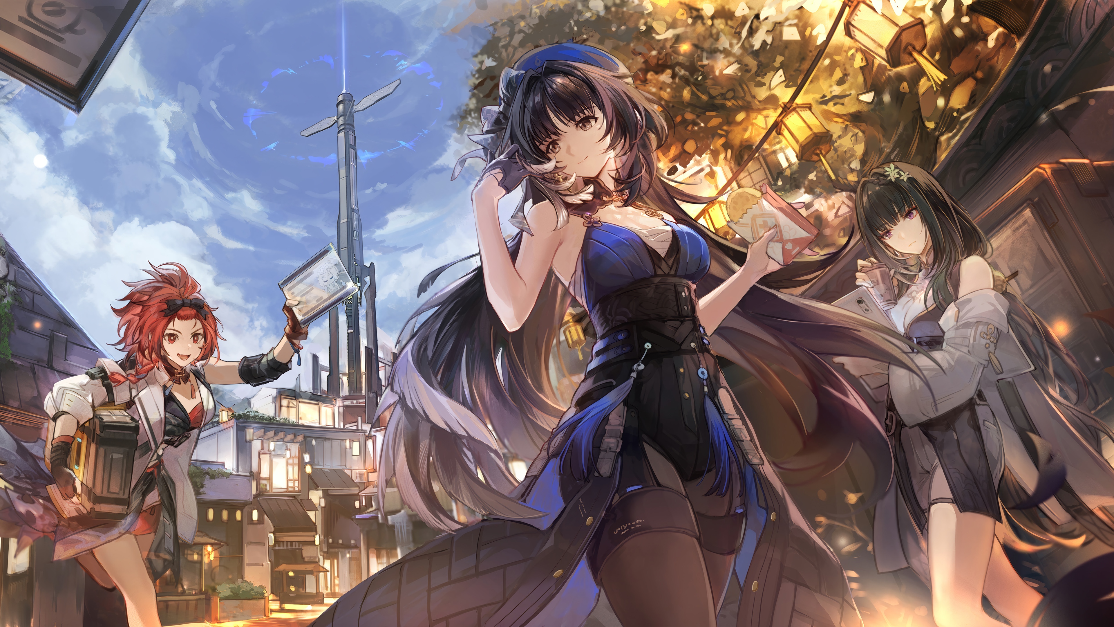 Wuthering Waves: Yangyang, Baizhi, and Chixia in 4K HD Wallpaper