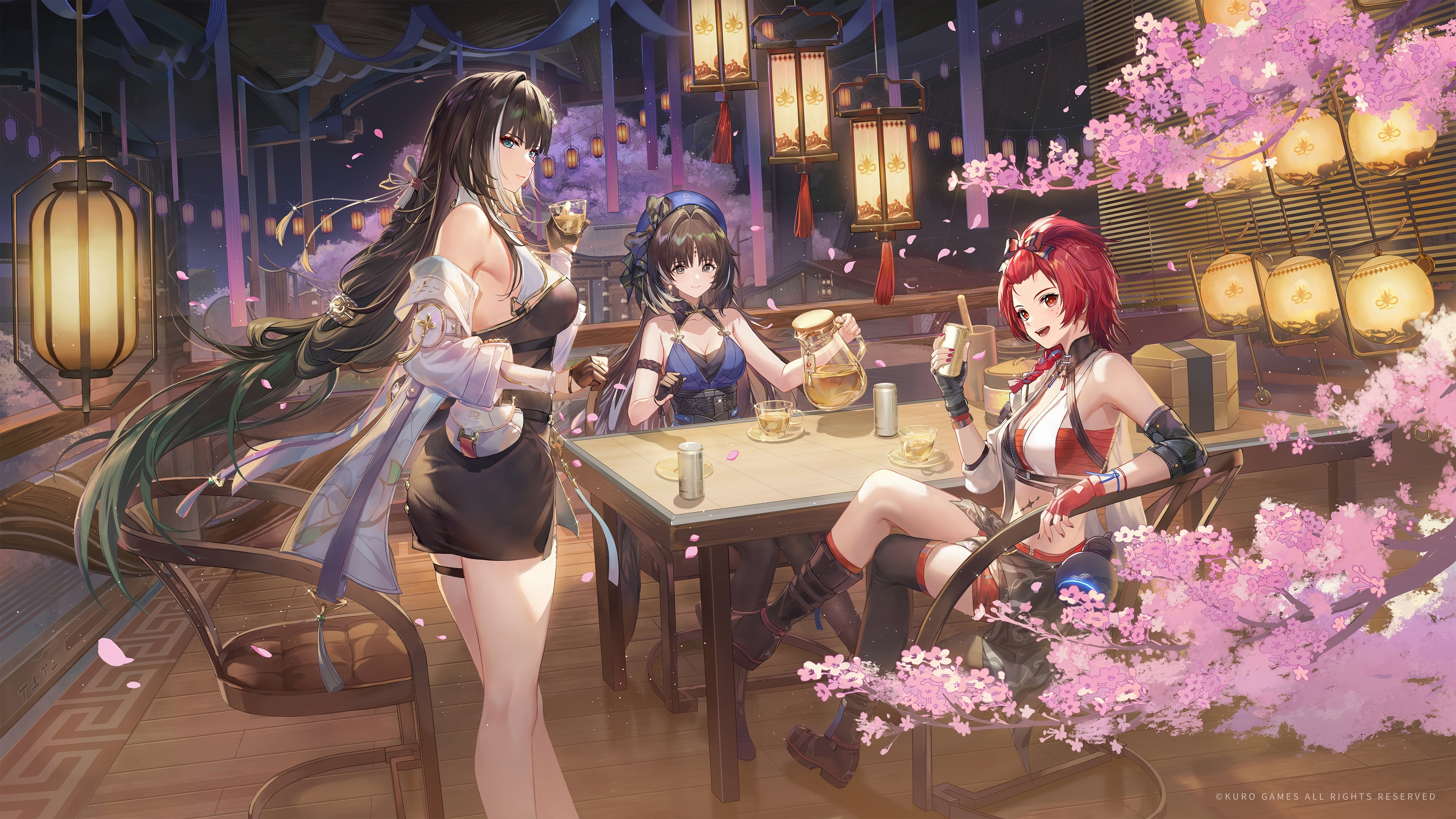 Wuthering Waves Baizhi, Danjin, Yangyang 4K HD Wallpaper