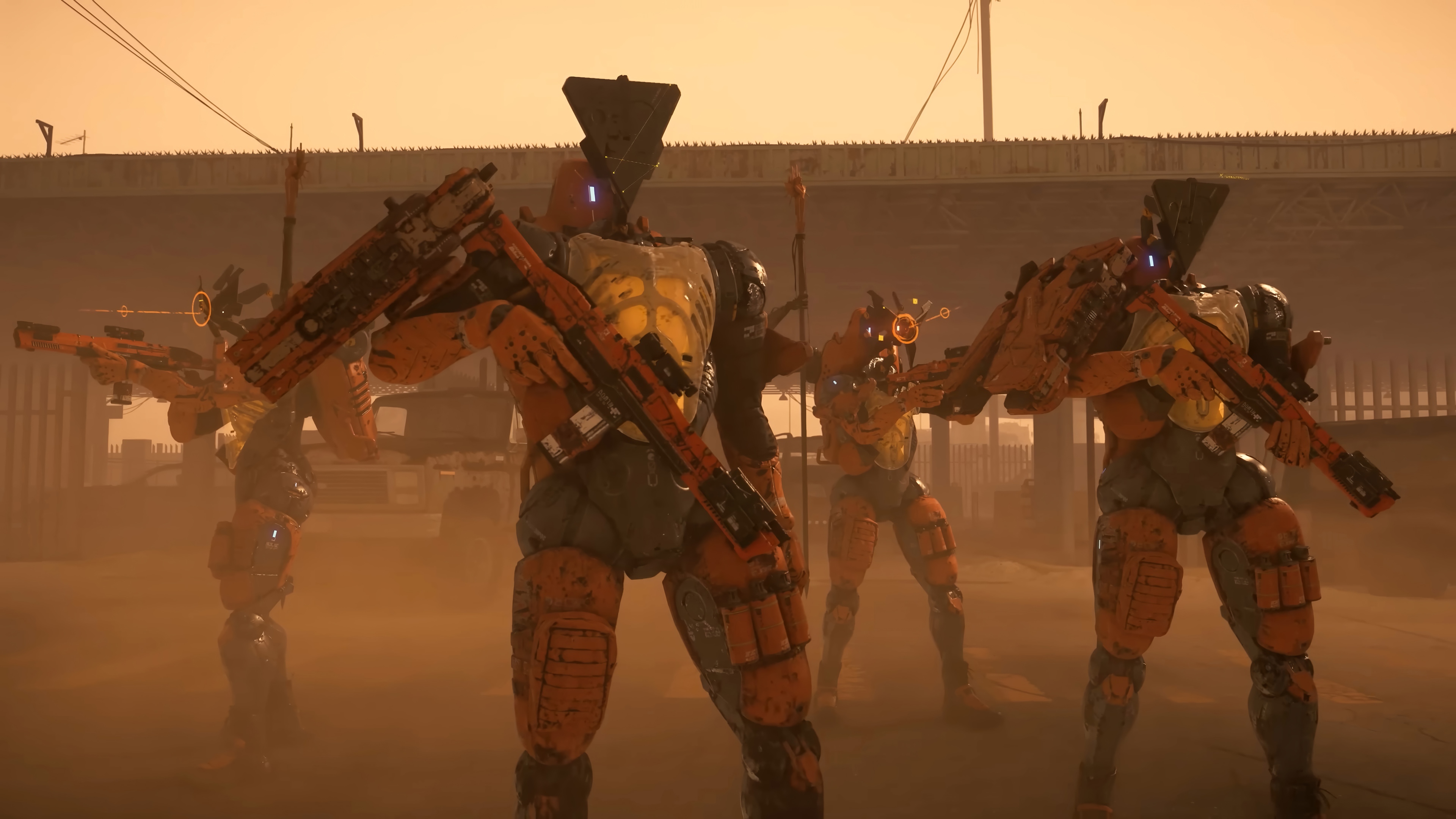 Death Stranding 2 robots with weapons HD Wallpaper