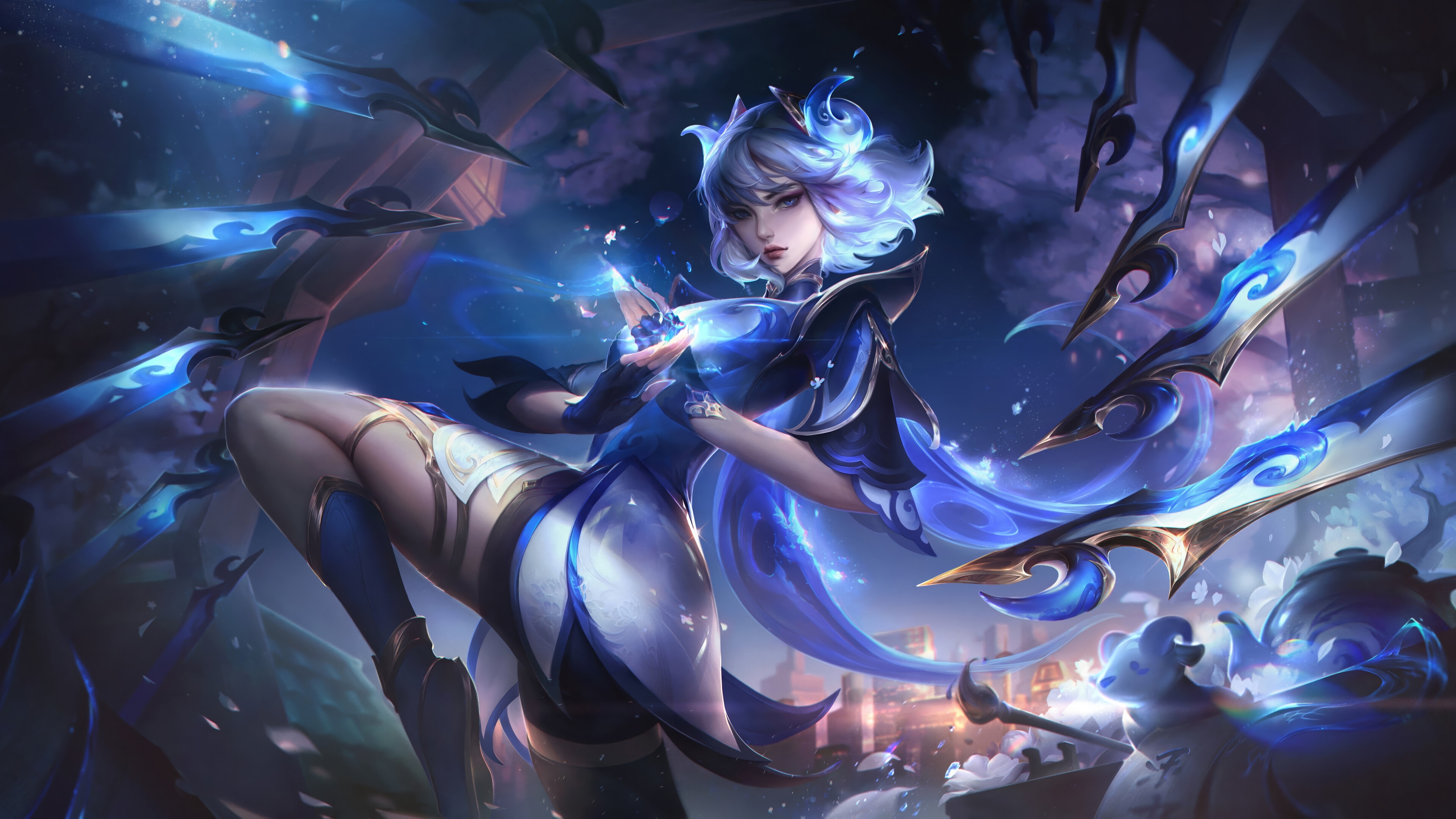 Irelia from League of Legends 4K Splash Art HD Wallpaper