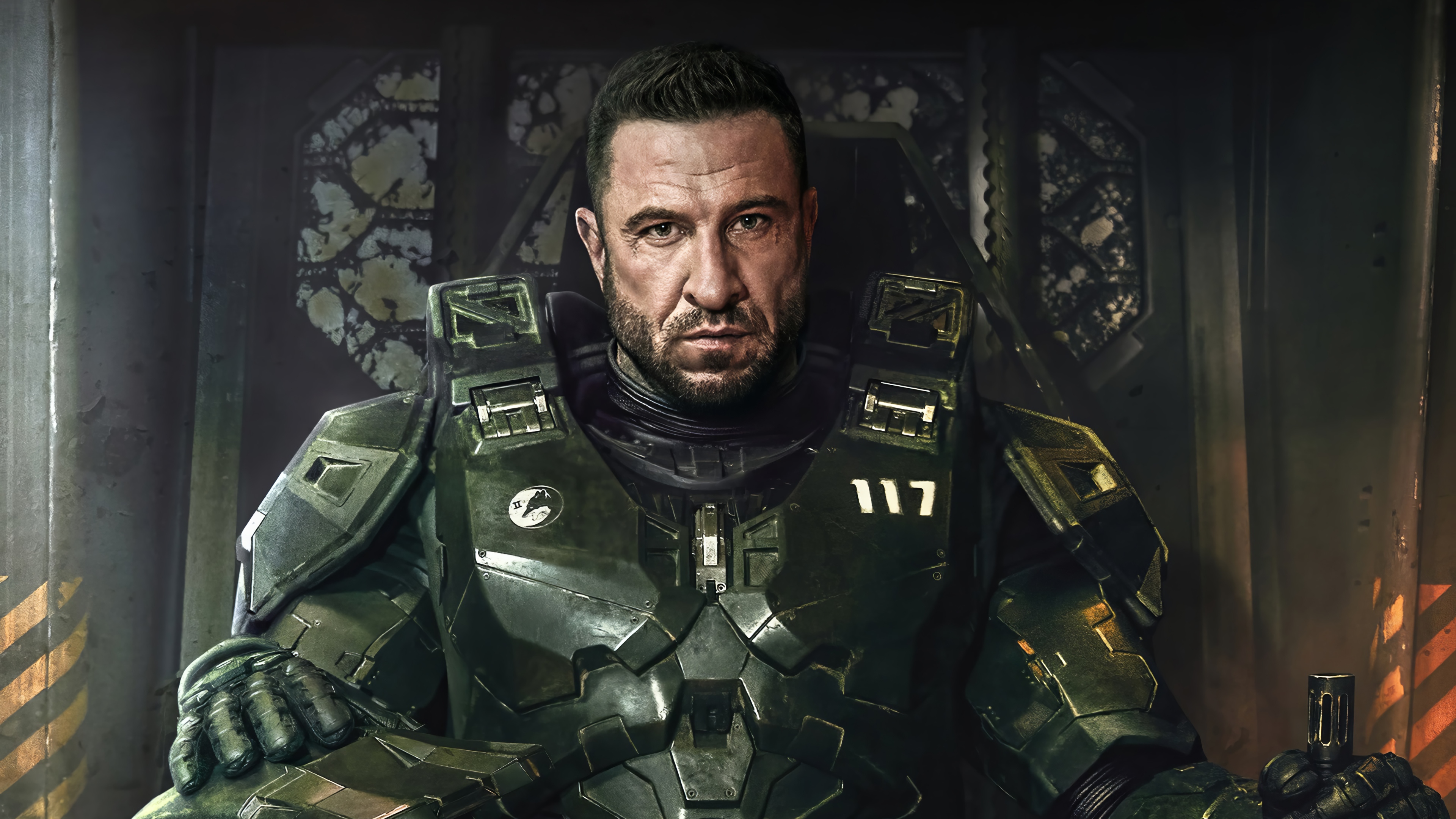 Pablo Schreiber as Master Chief in Halo 4K HD Wallpaper
