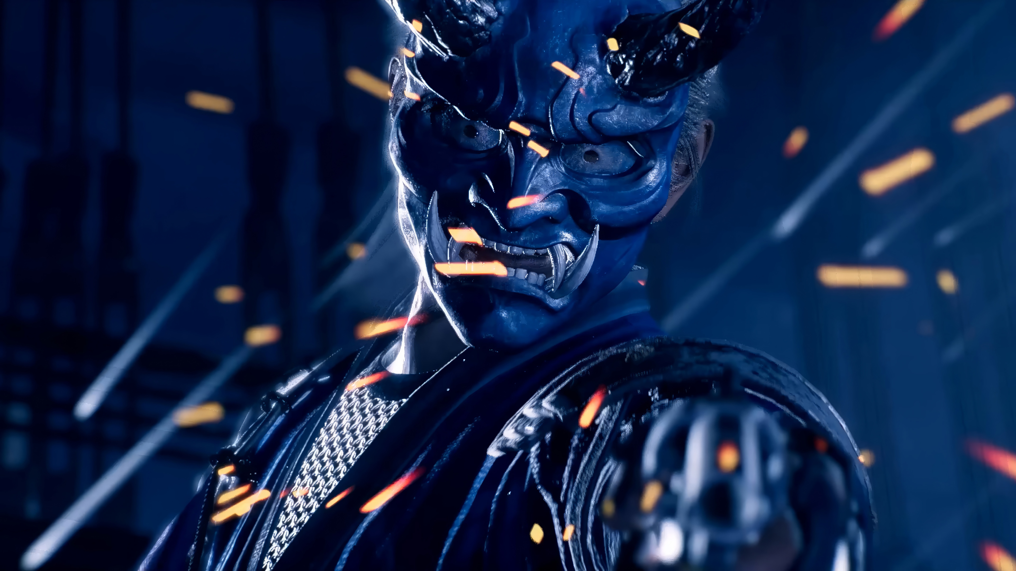 Rise of the Ronin Oni Mask 4K HD Wallpaper