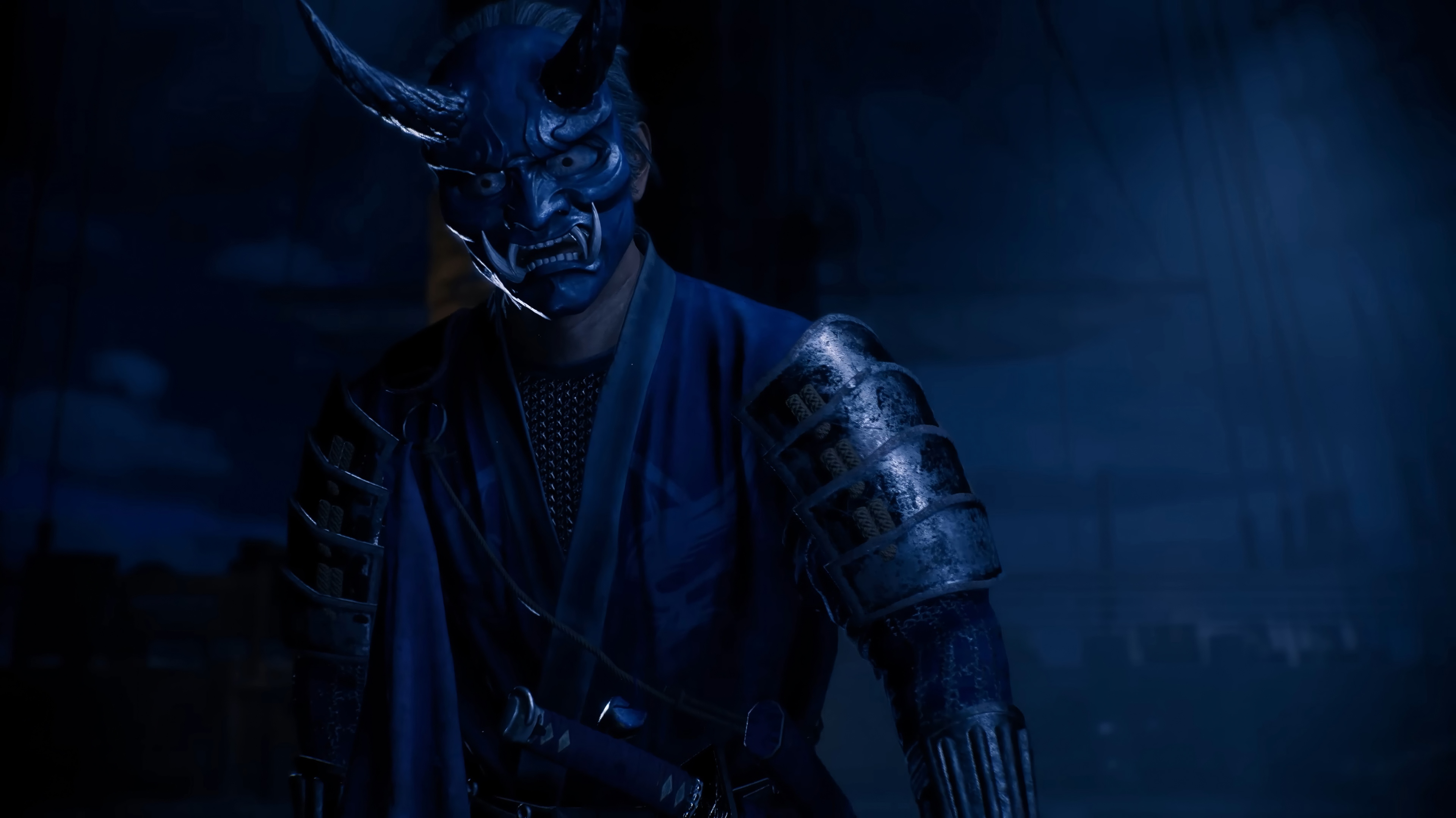Rise of the Ronin Oni Mask 4K HD Wallpaper