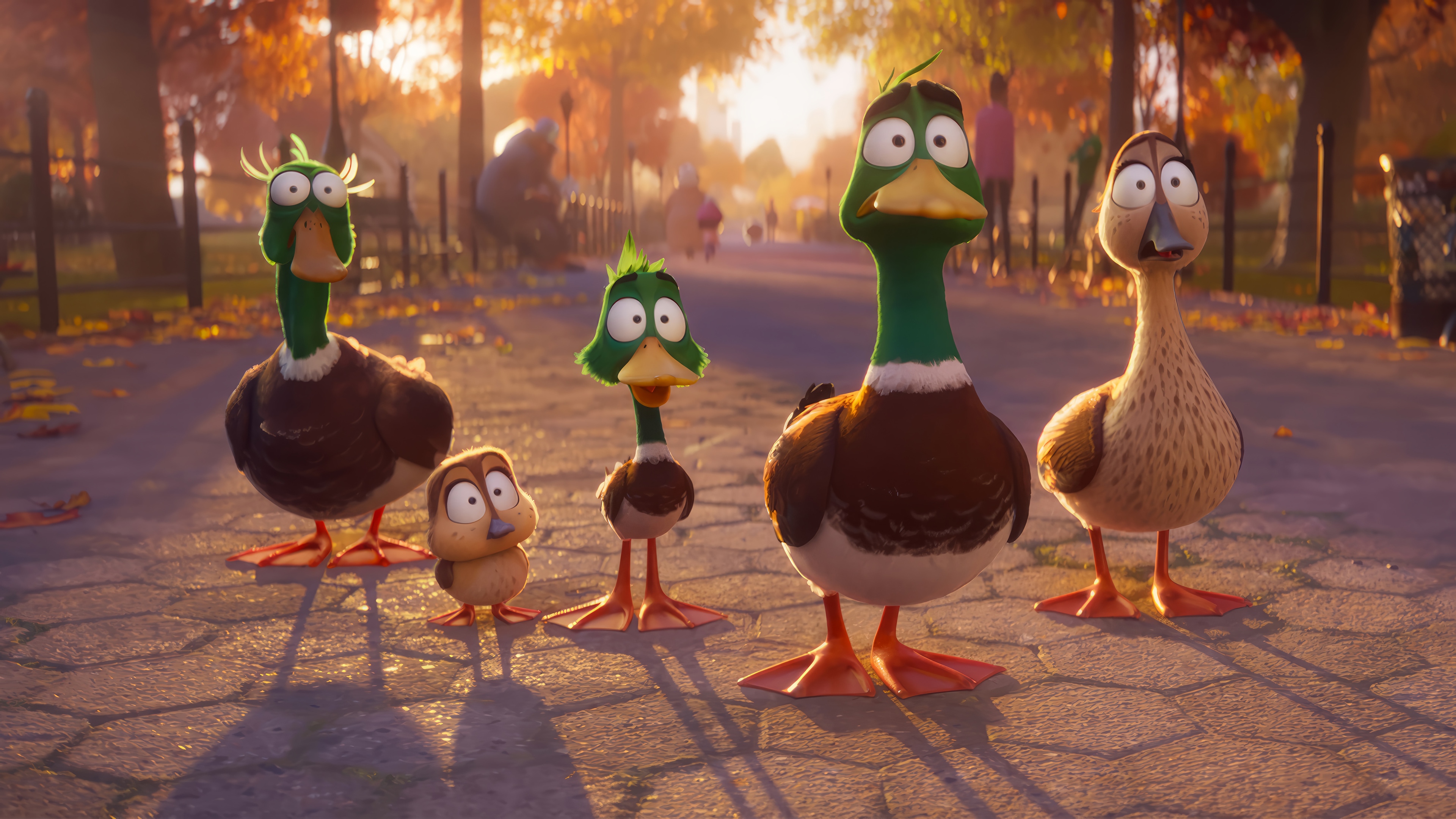 Migration movie characters in a park HD Wallpaper
