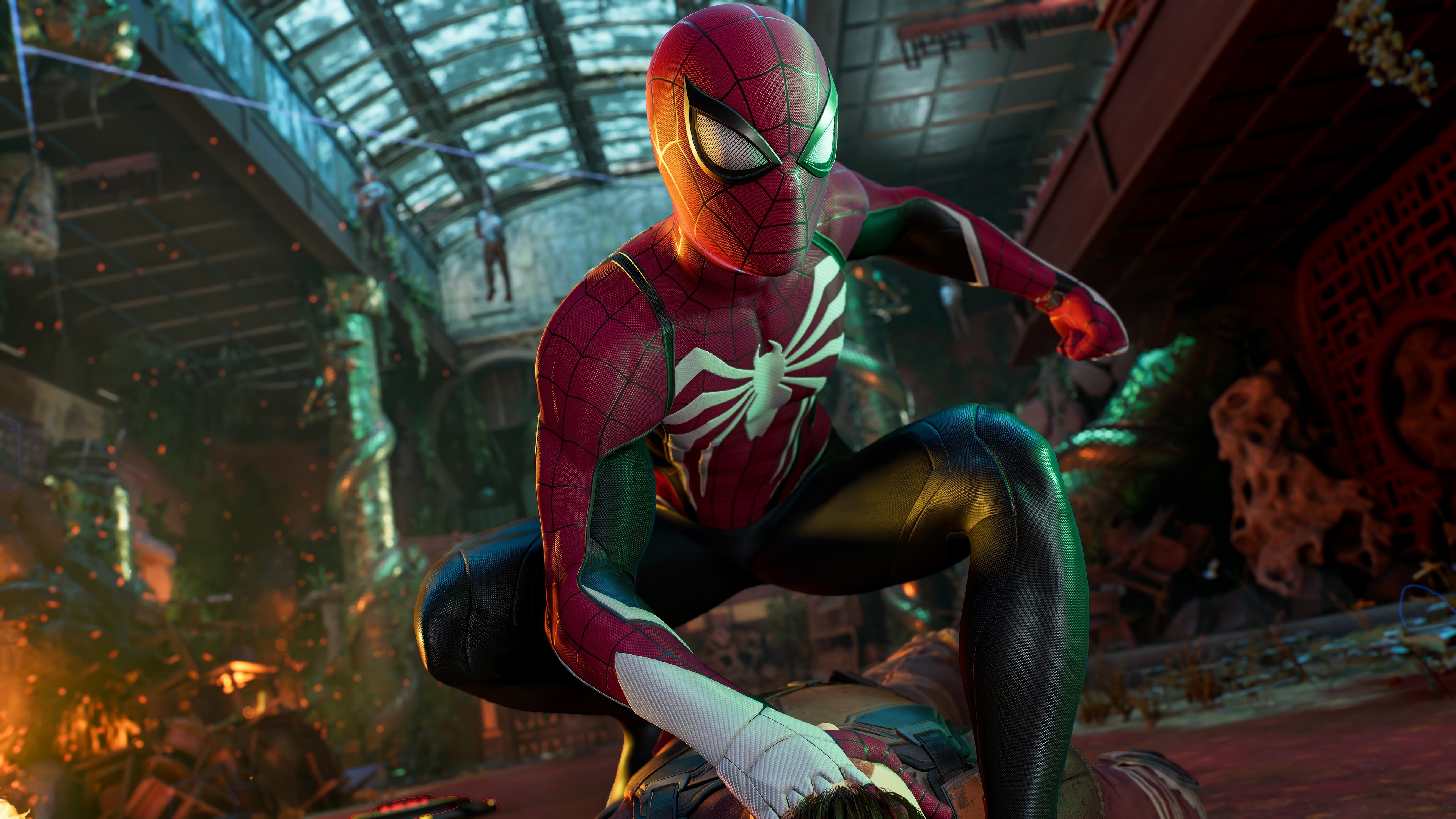 Spider-Man in a video game 4K HD Wallpaper