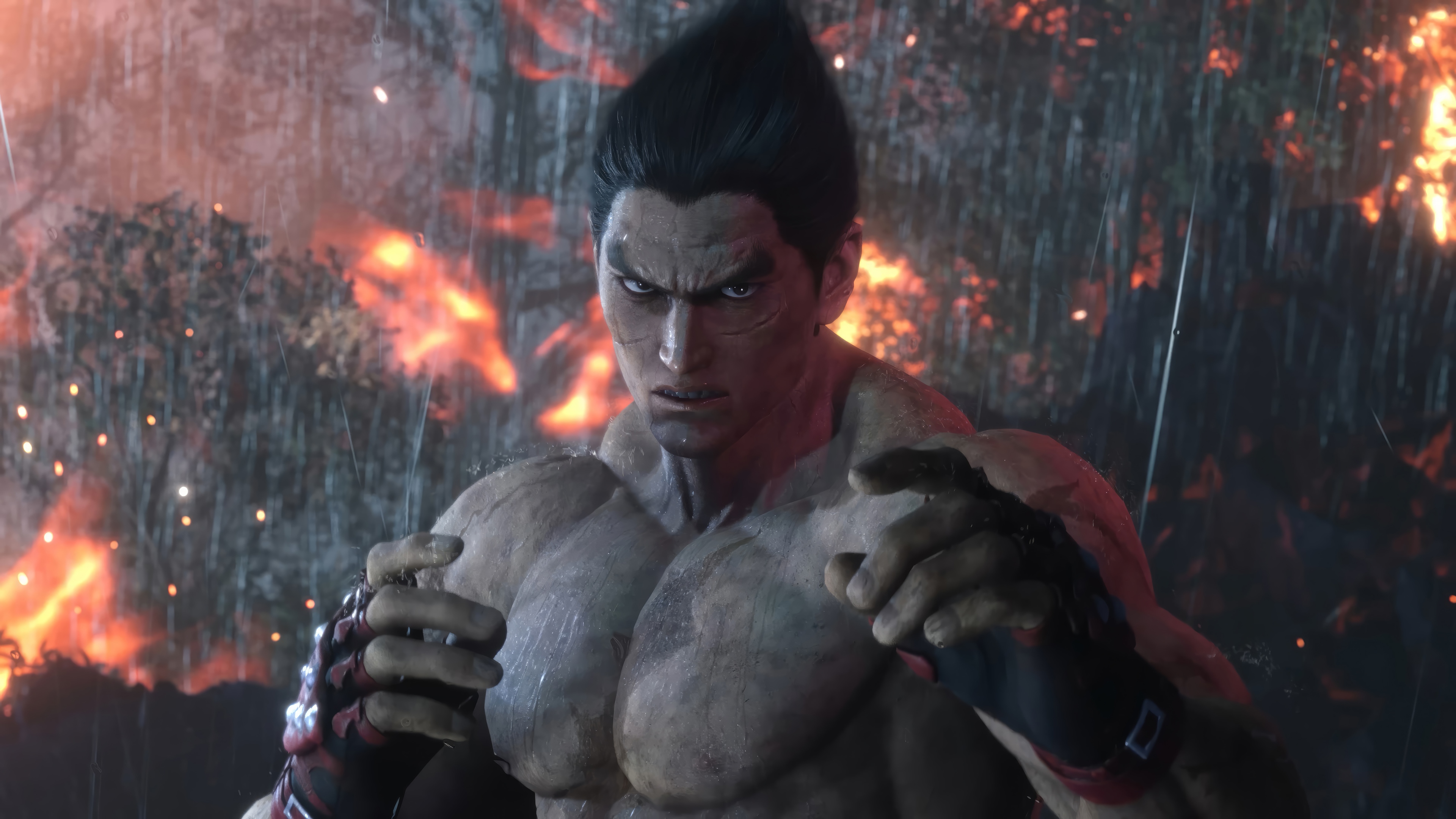 Kazuya Mishima in Tekken 8 4K HD Wallpaper