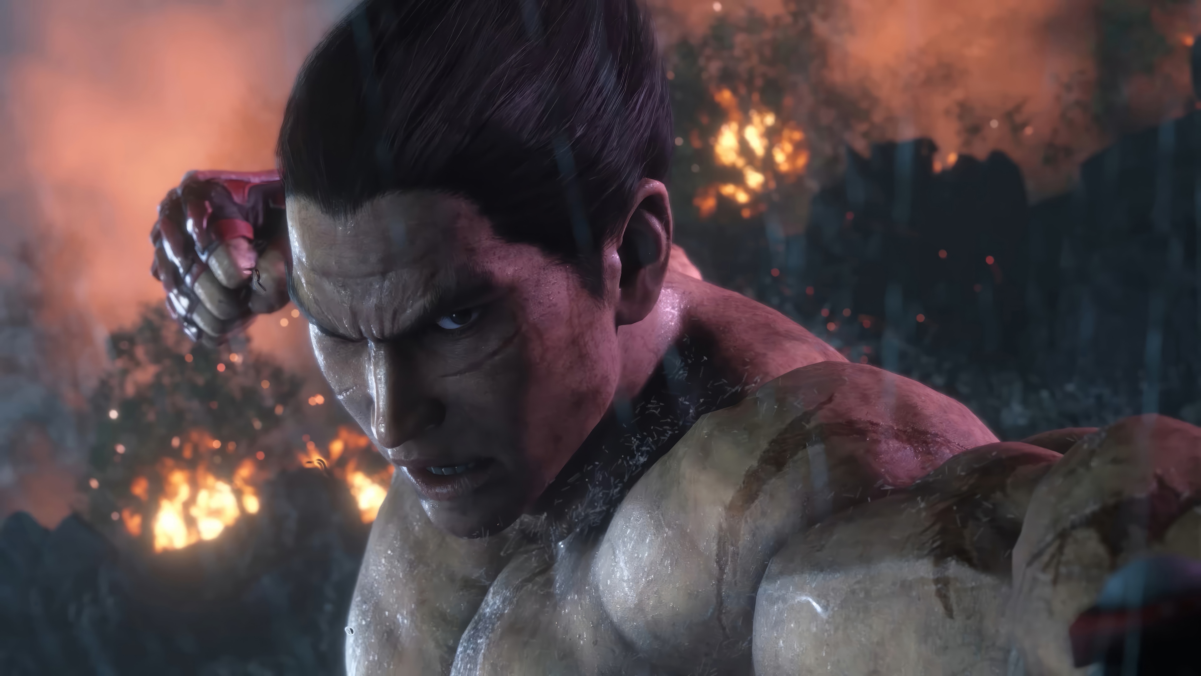Kazuya Mishima in Tekken 8 4K HD Wallpaper