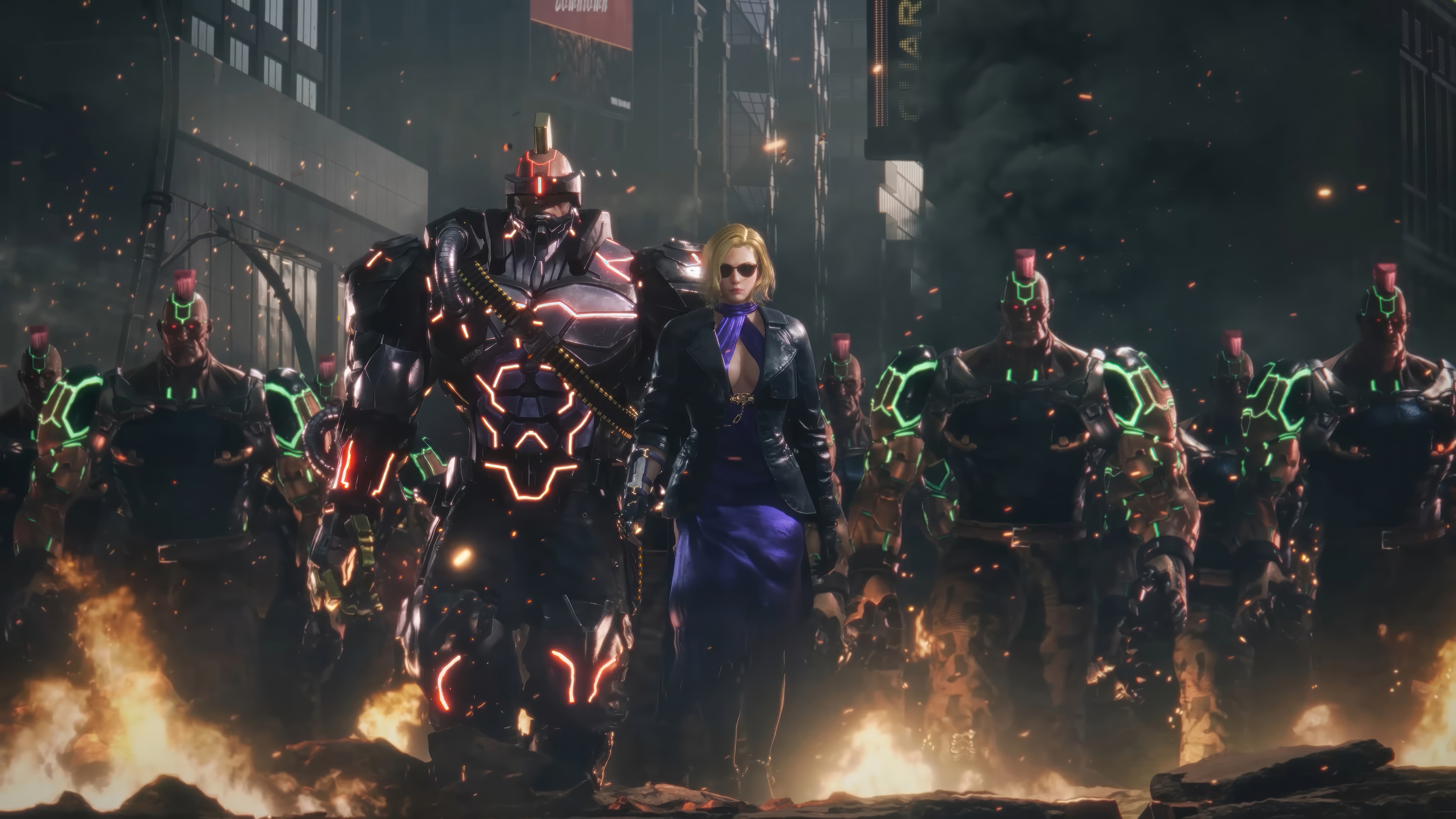 Nina Williams and Jack-8 in Tekken 8 4K HD Wallpaper